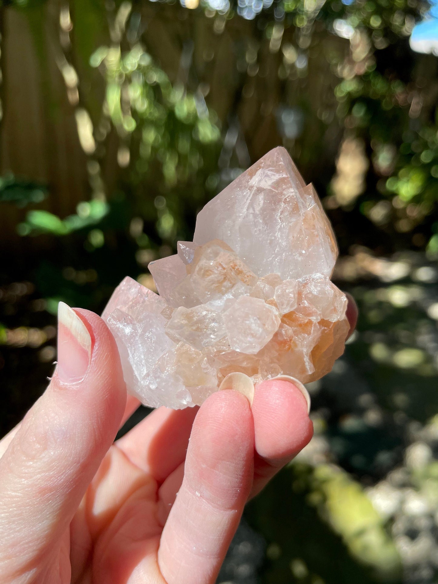 Spirit Quartz Cluster with Hematite Specimen 92g From South Africa
