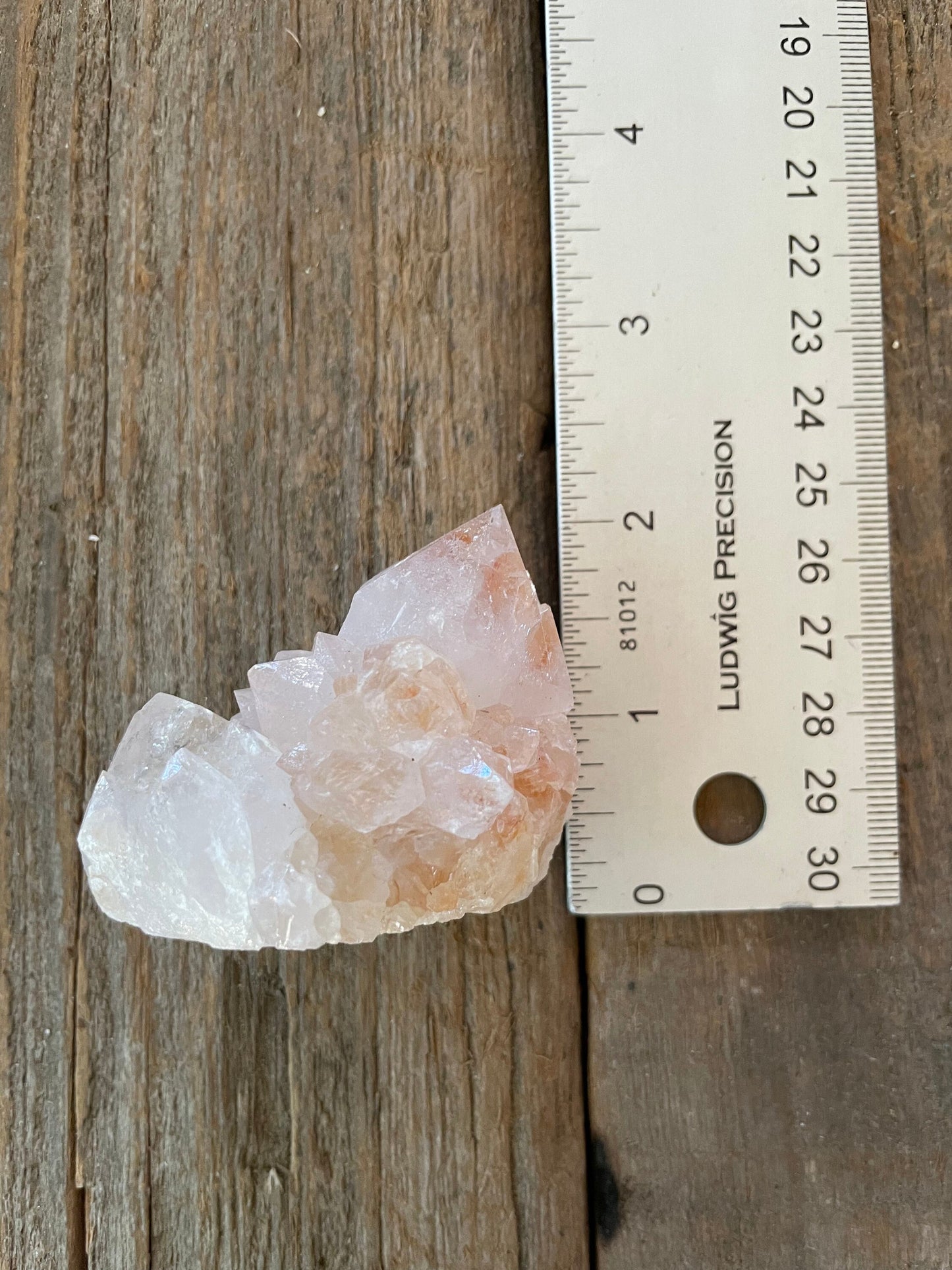 Spirit Quartz Cluster with Hematite Specimen 92g From South Africa