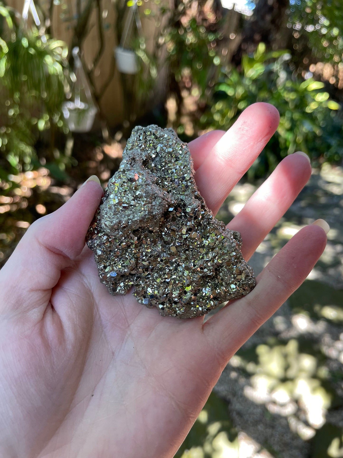 Beautiful Natural Raw Pyrite Crystal Specimen 144g, from Peru Mineral