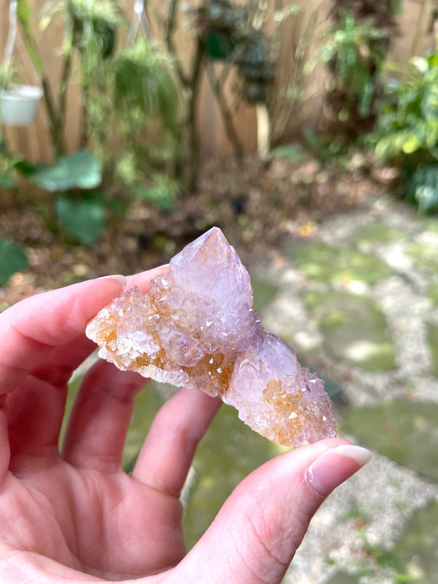 Amethyst w/Hematite Spirit Quartz Point Specimen 61.2g From Mpumalanga South Africa