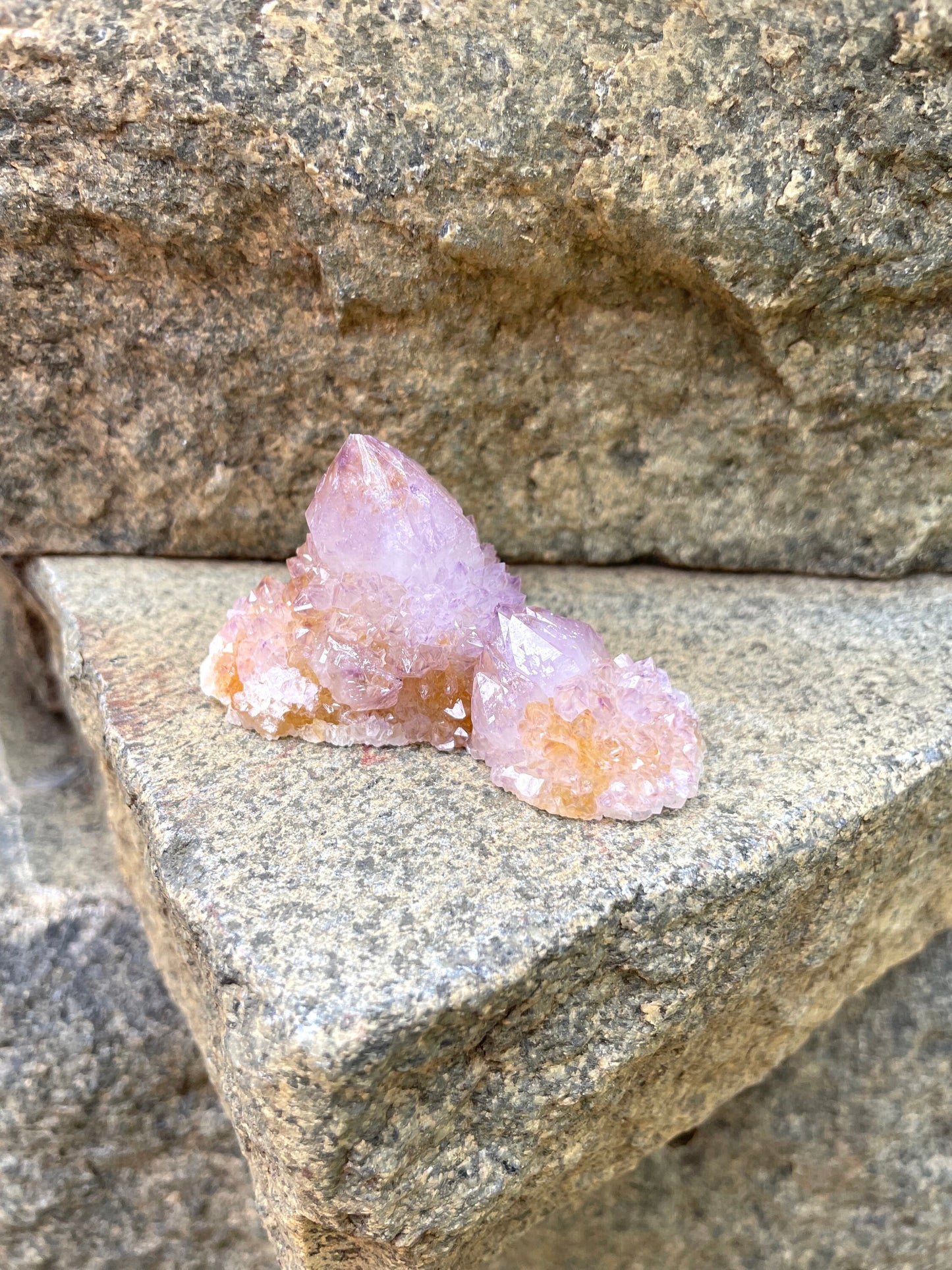 Amethyst w/Hematite Spirit Quartz Point Specimen 61.2g From Mpumalanga South Africa