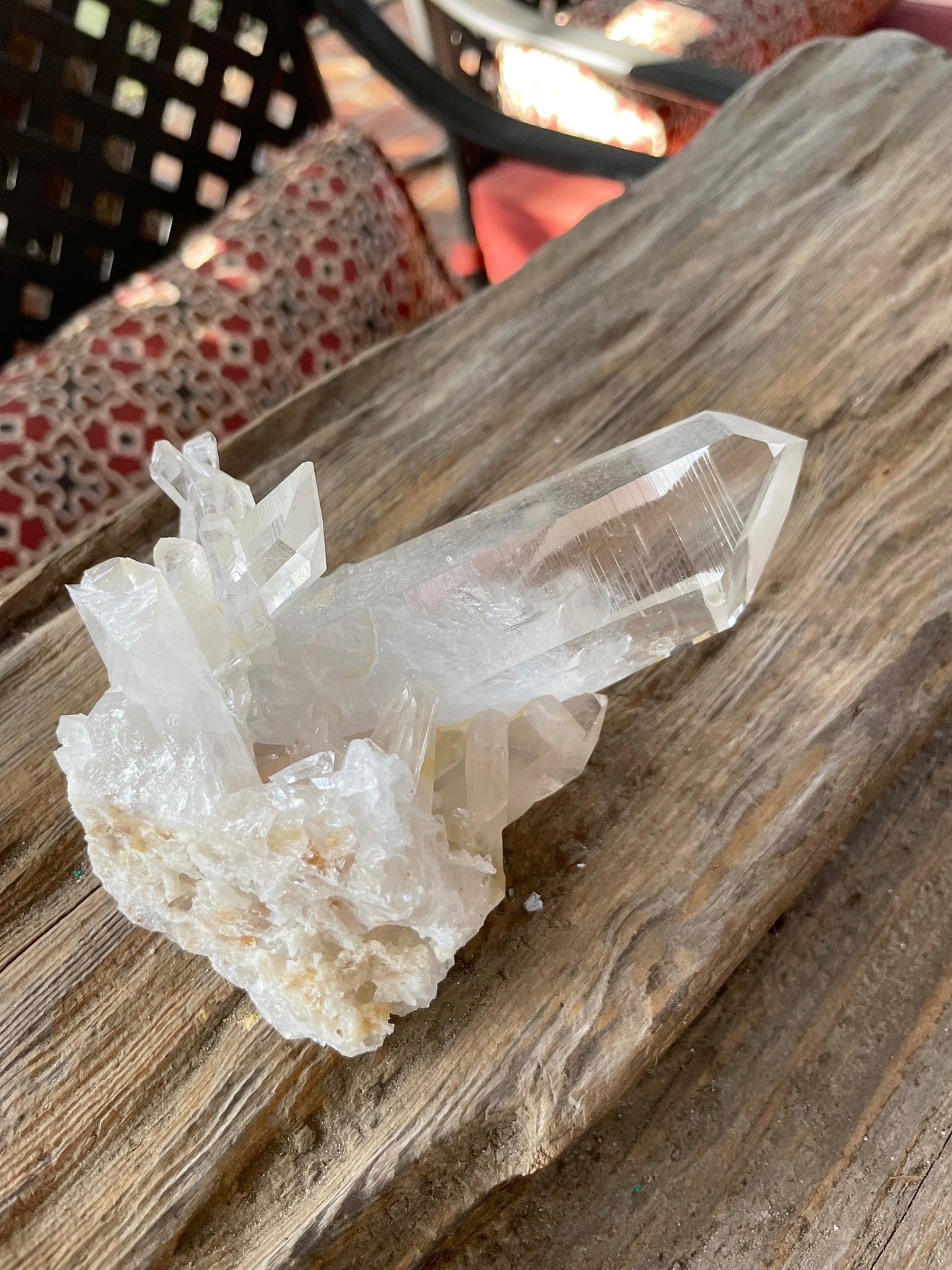 Gorgeous Water Clear Quartz Cluster From Mount. Ida Montgomery Co, Arkansas 332g Specimen