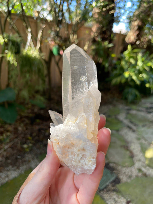Gorgeous Water Clear Quartz Cluster From Mount. Ida Montgomery Co, Arkansas 332g Specimen