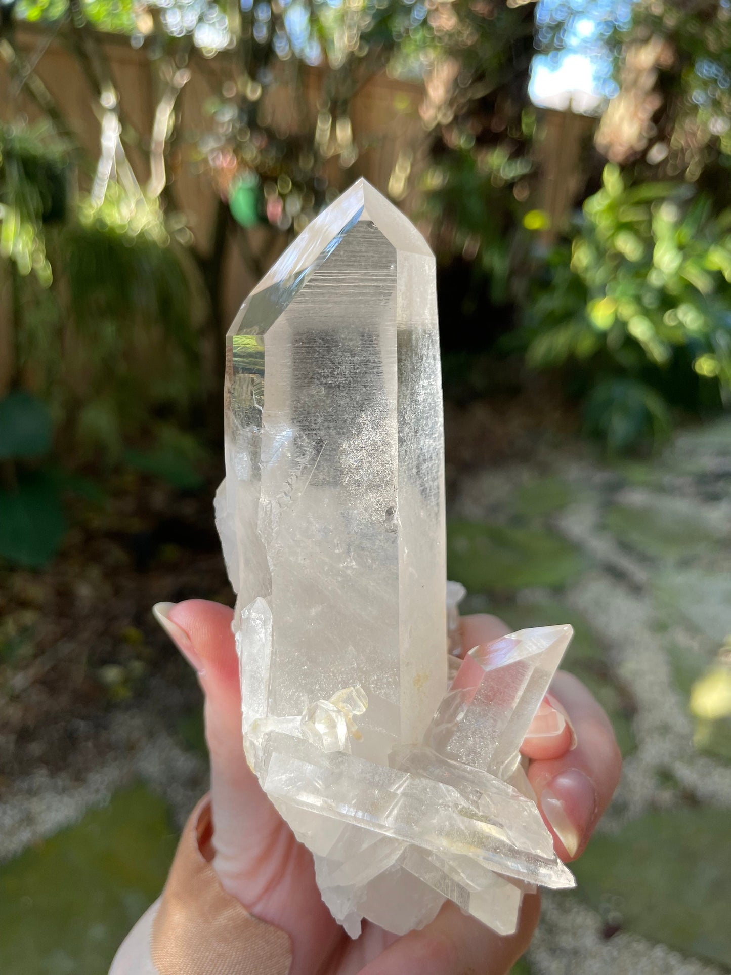 Gorgeous Water Clear Quartz Cluster From Mount. Ida Montgomery Co, Arkansas 332g Specimen