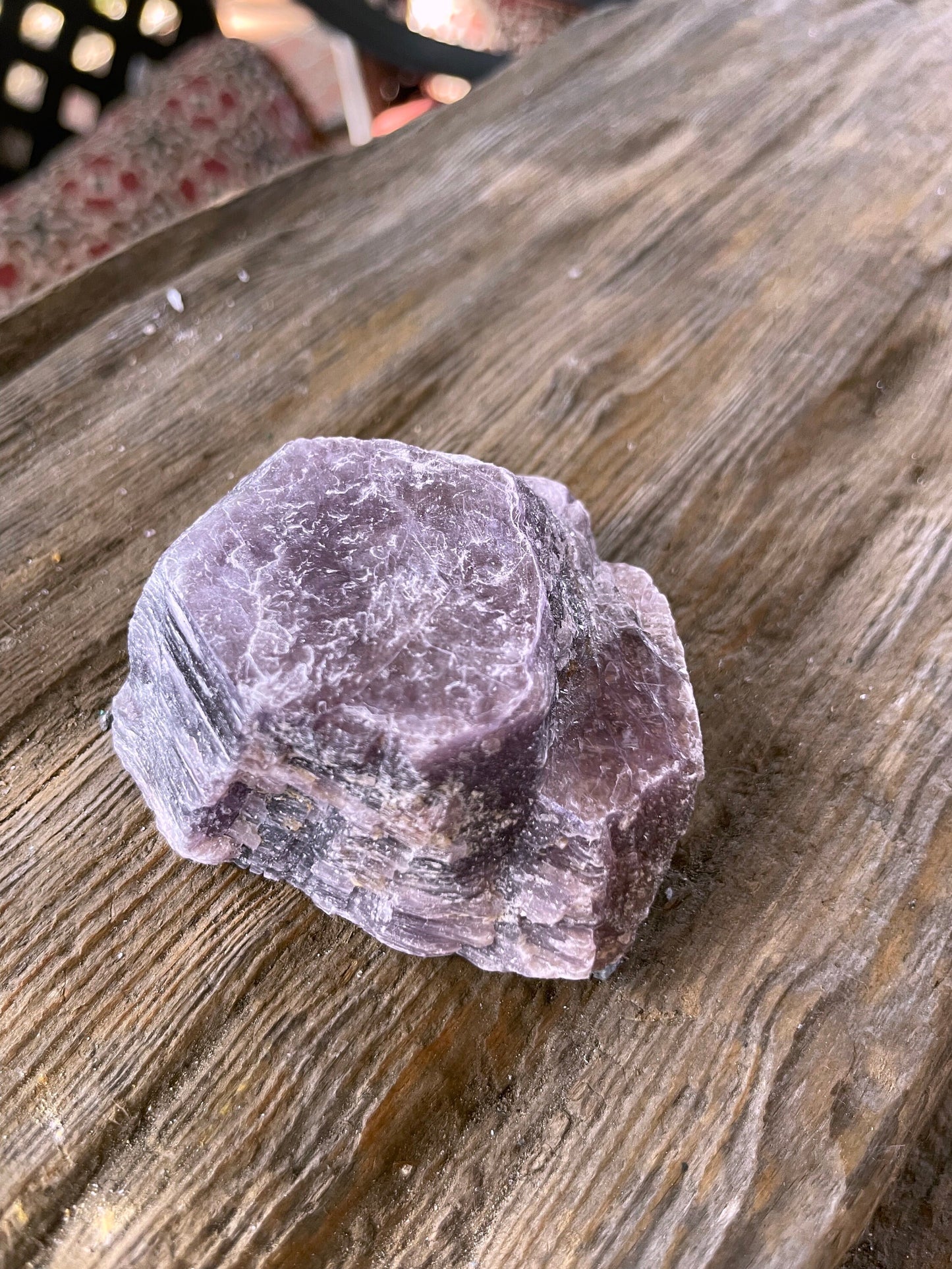 Raw Lepidolite Specimen From Minas Gerais Brazil 81.8g Lithium