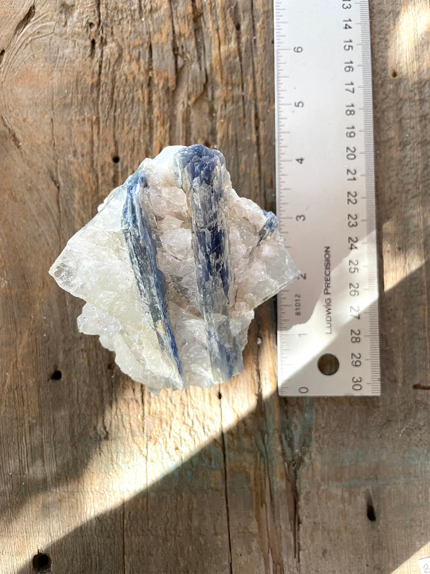 Beautiful Blue Kyanite With Quartz 414g From Minas Gerais Brazil Specimen