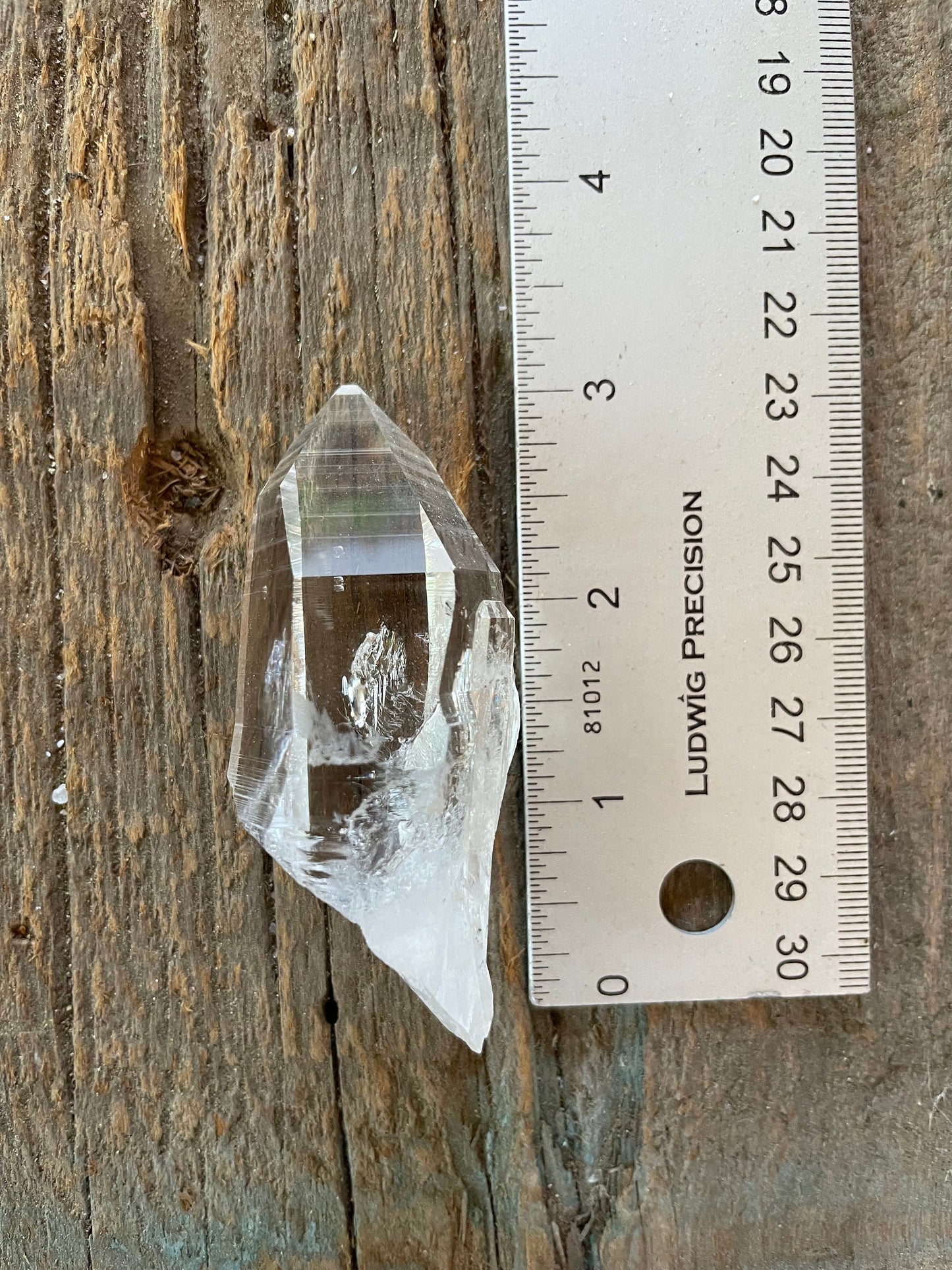 Columbian Lemurian Optical Quartz Point 70.5g Specimen Mineral Crystal Water Clear