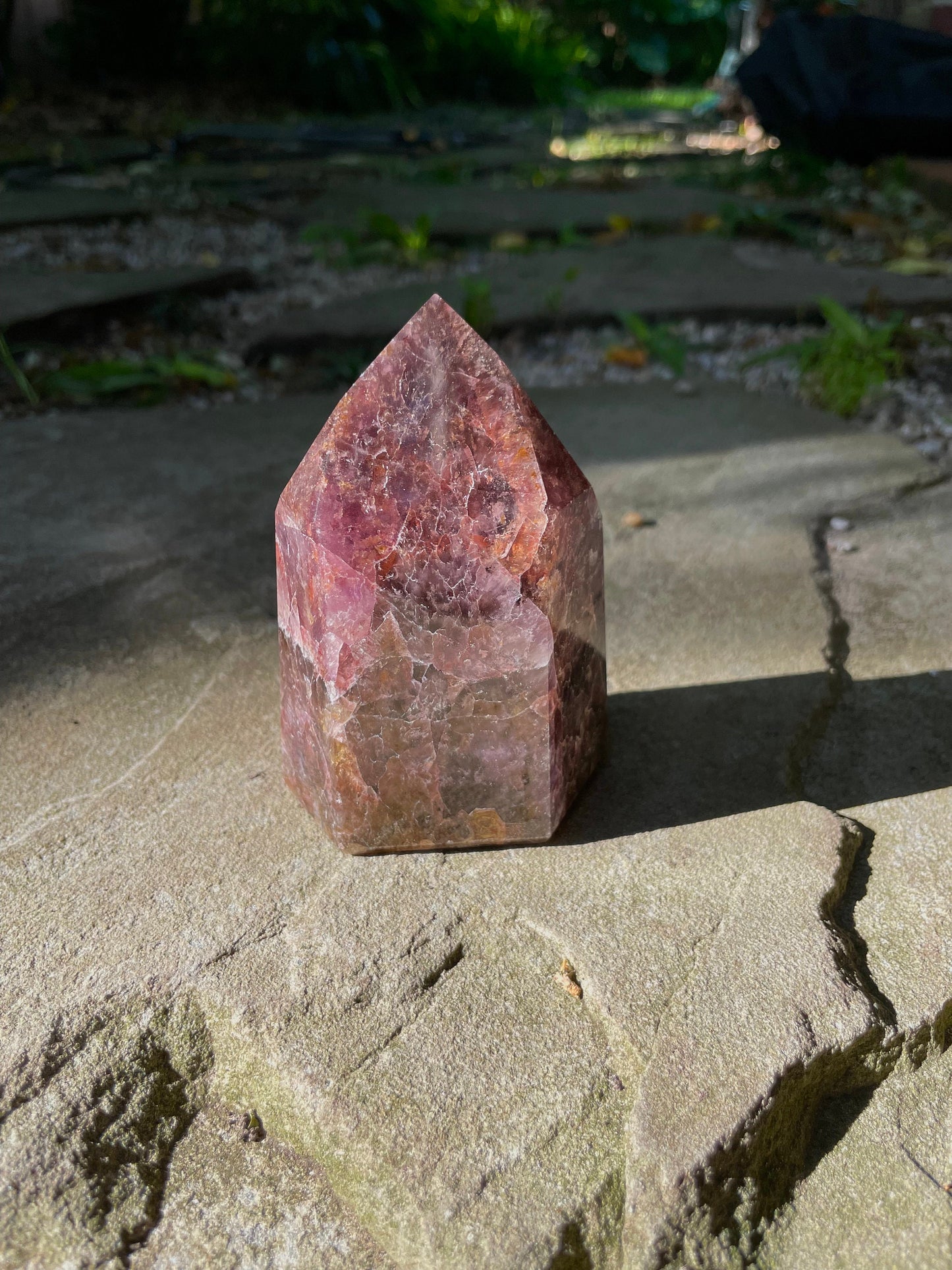 Polished Amethyst Super 7 Melody Stone Quartz Point 456g Specimen From Minas Gerais Brazil