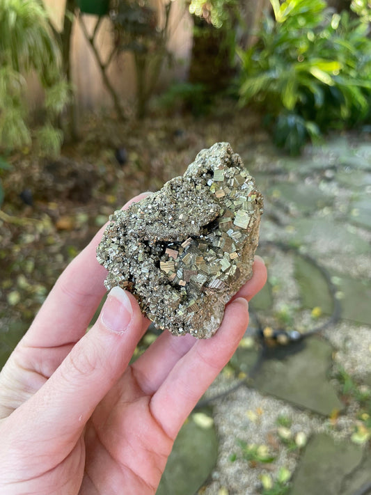 Beautiful Natural Raw Pyrite Crystal Specimen 176g, from Peru