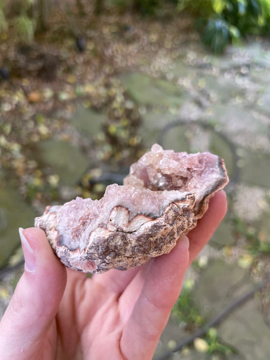 Beautiful Rare Pink Amethyst Specimen Geode, From Patagonia 146.6g