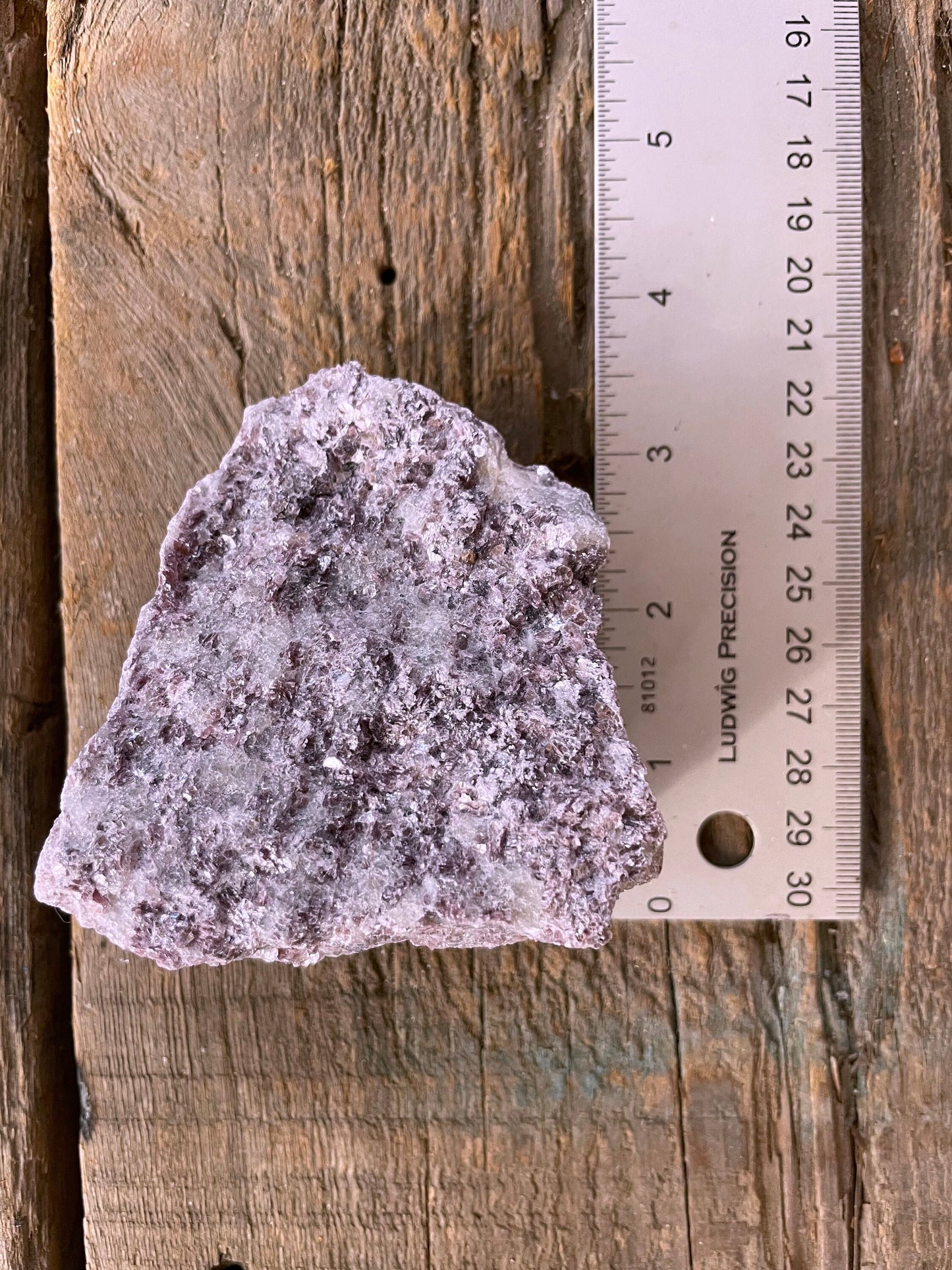 Raw Lepidolite Specimen From Brazil 396g Mineral