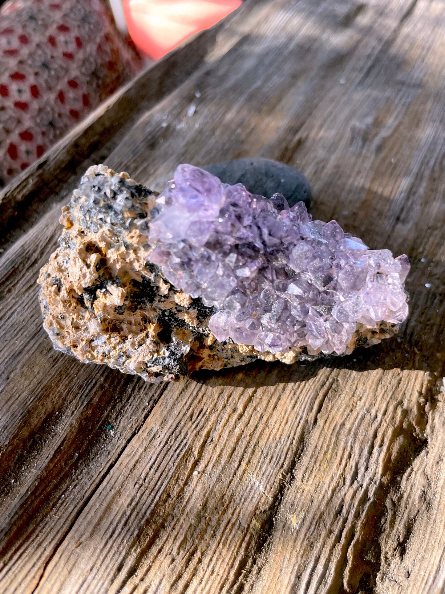 Beautiful Amethyst From Kakamunurle Quarry, Kanur District, Tamil Nadu, India Mineral Specimen 80.49g Crystal