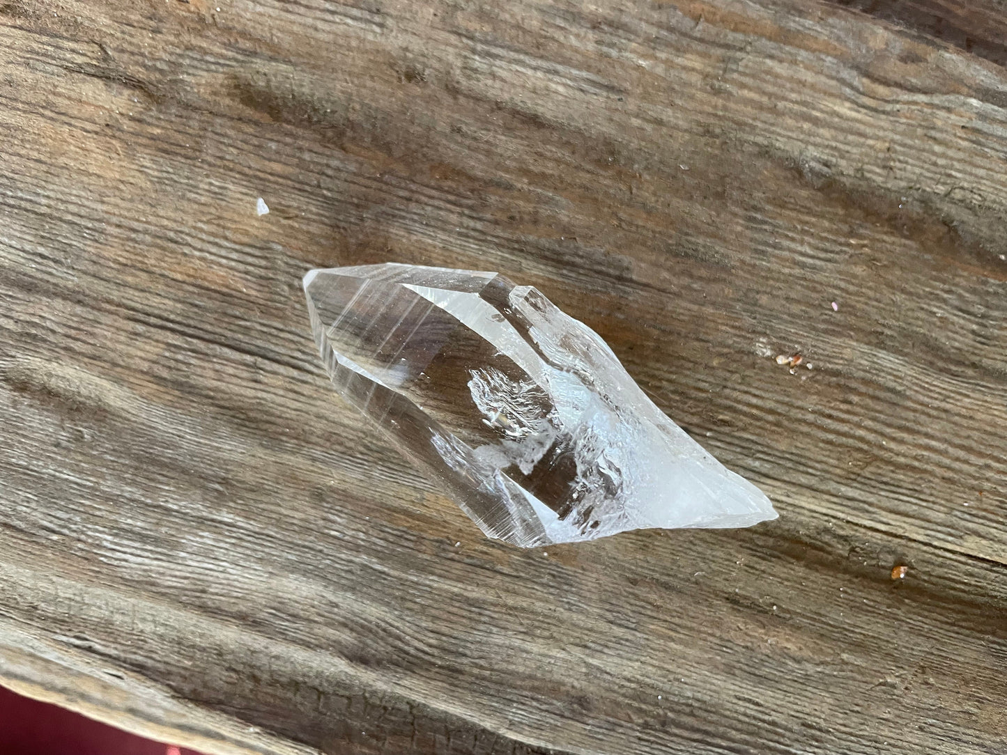Columbian Lemurian Optical Quartz Point 70.5g Specimen Mineral Crystal Water Clear