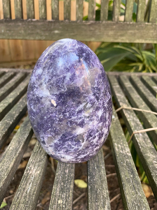 Polished Lepidolite Free Form Specimen From Brazil 896g 1lb 15.6ozg Mineral Crystals