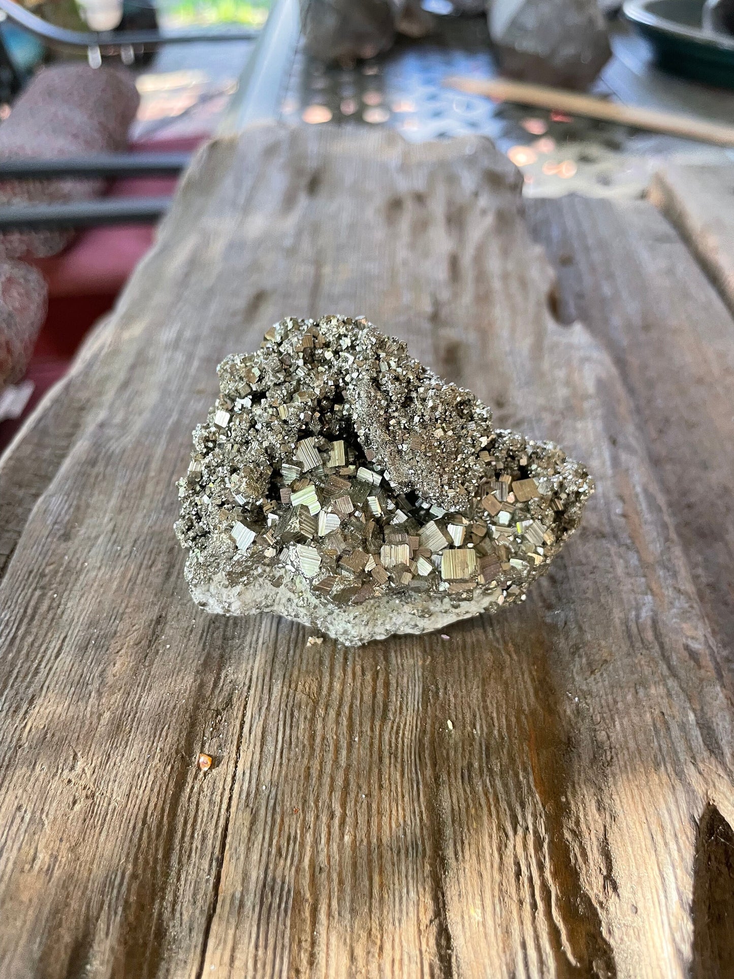 Beautiful Natural Raw Pyrite Crystal Specimen 176g, from Peru