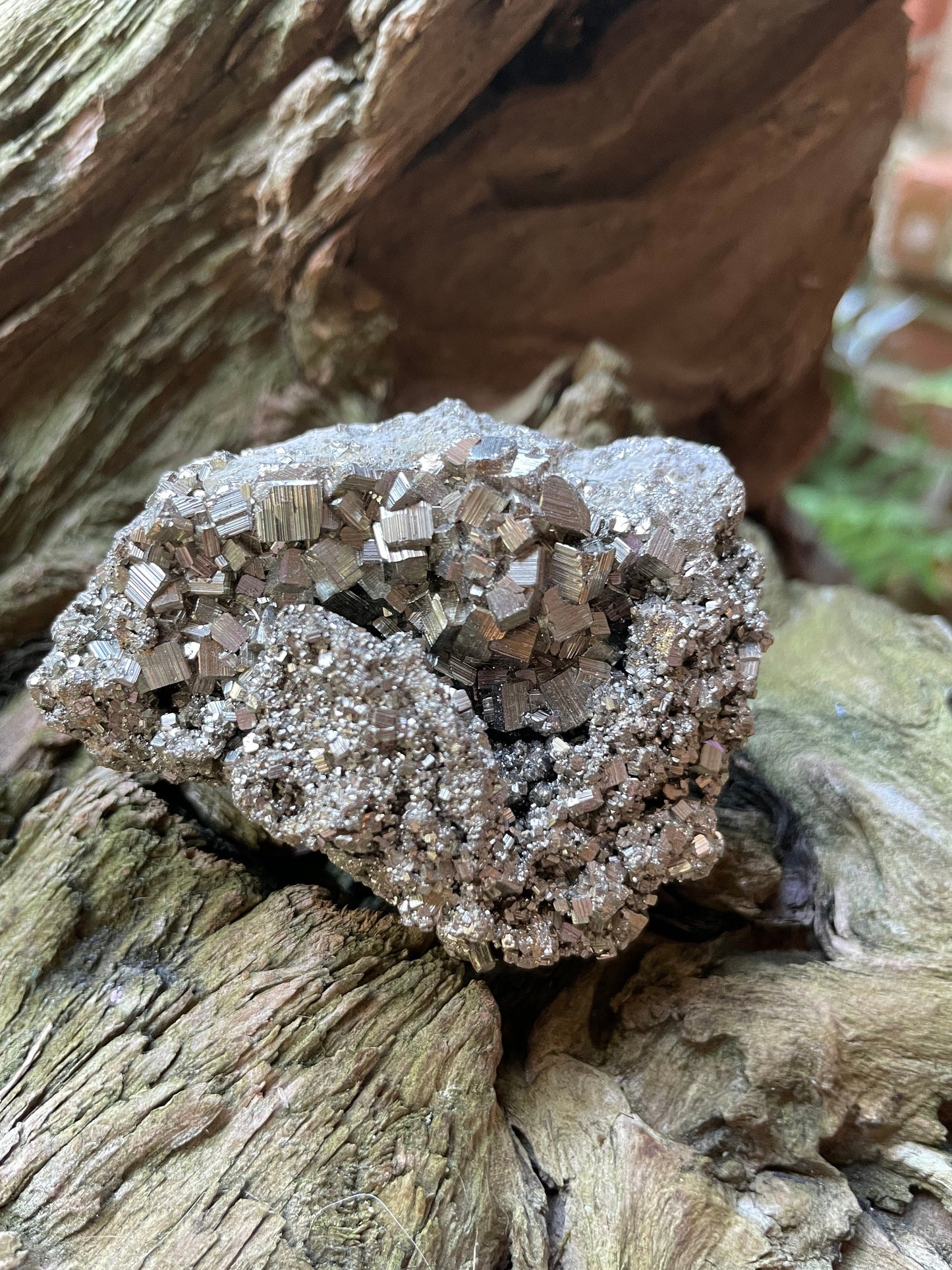 Beautiful Natural Raw Pyrite Crystal Specimen 176g, from Peru