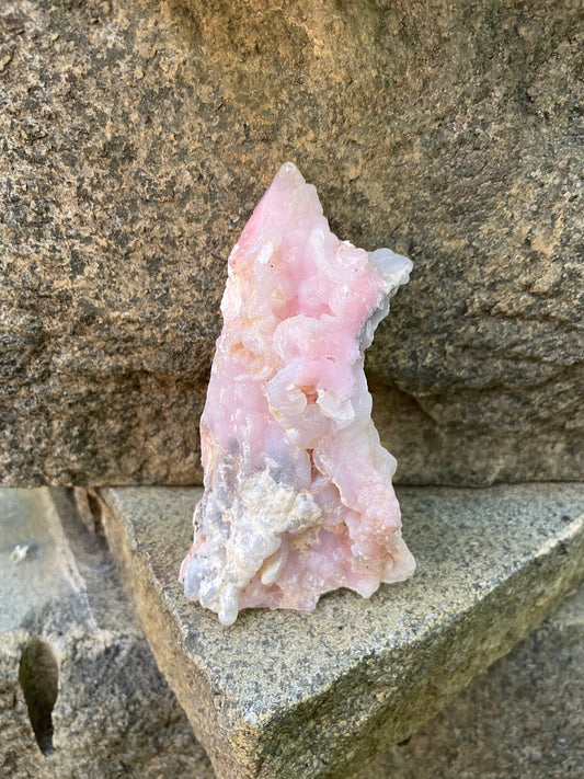 Beautiful Natural Pink Opal from Ica, Peru Specimen 262g Mineral Crystal