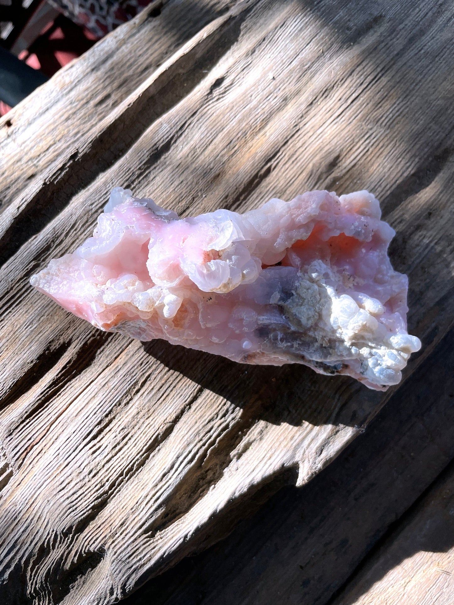 Beautiful Natural Pink Opal from Ica, Peru Specimen 262g Mineral Crystal