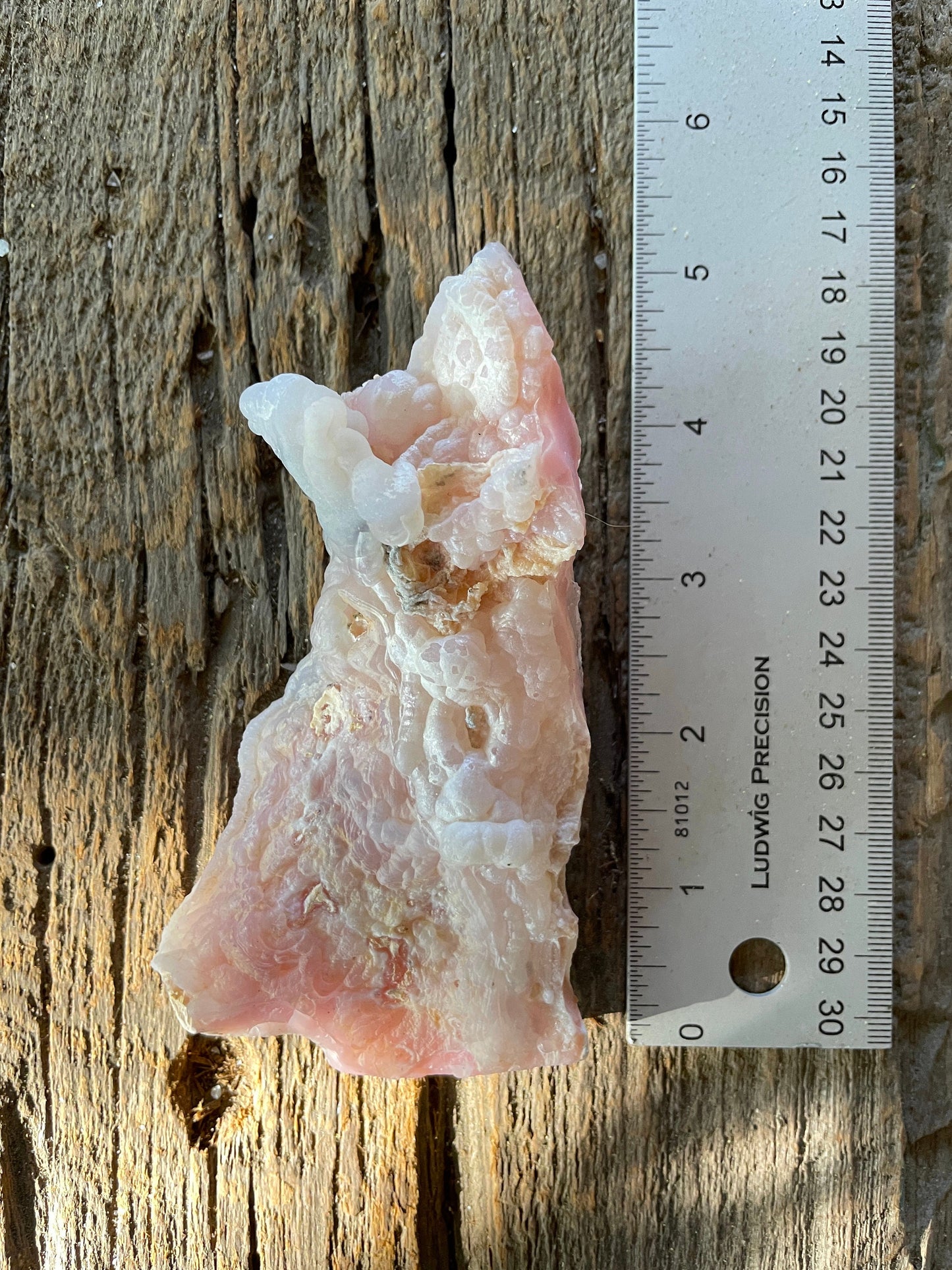 Beautiful Natural Pink Opal from Ica, Peru Specimen 262g Mineral Crystal
