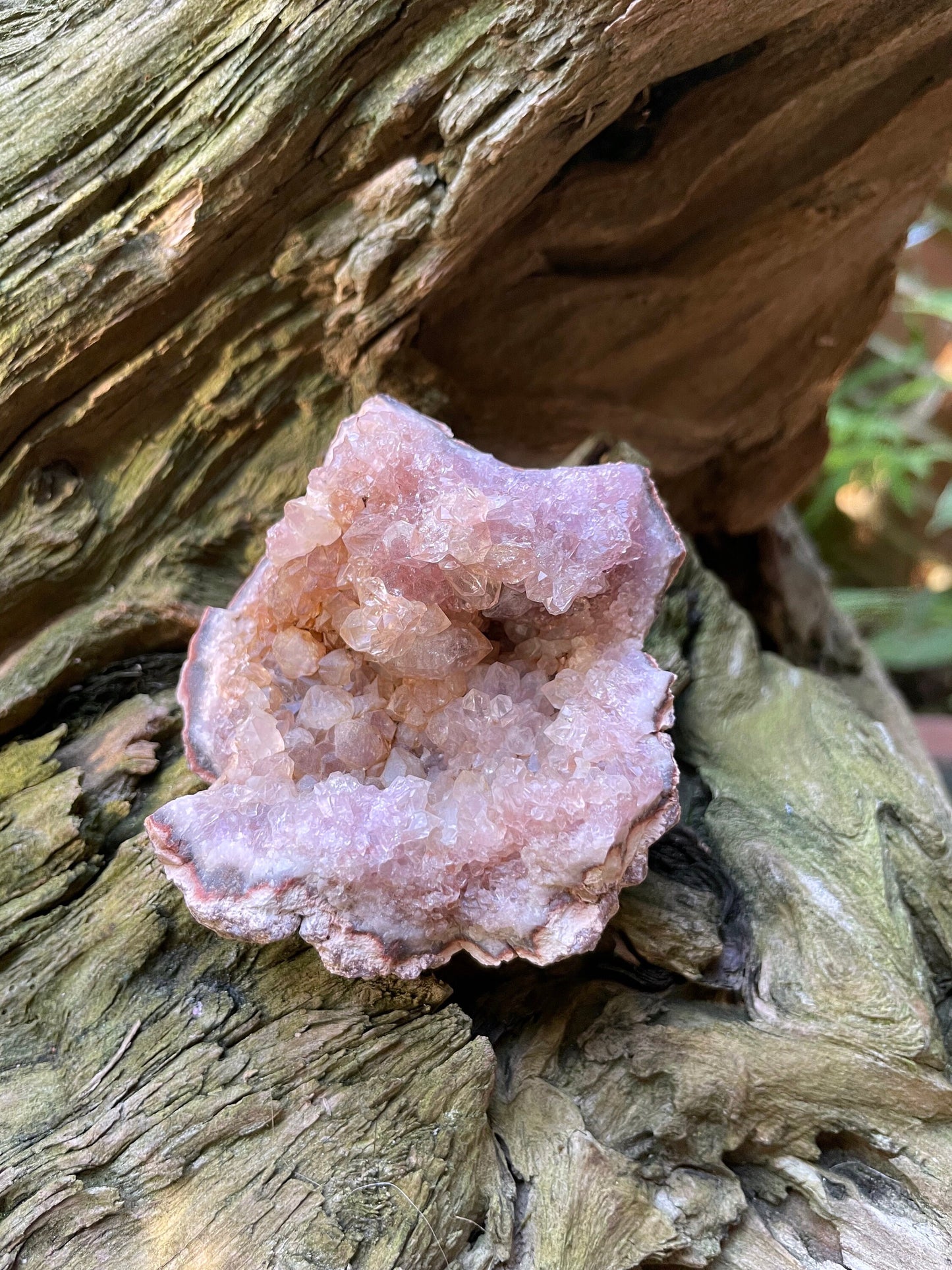 Beautiful Rare Pink Amethyst Specimen Geode, From Patagonia 146.6g