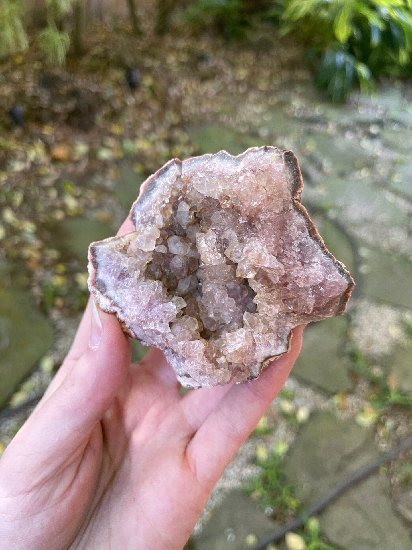 Beautiful Rare Pink Amethyst Specimen Geode, From Patagonia 146.6g