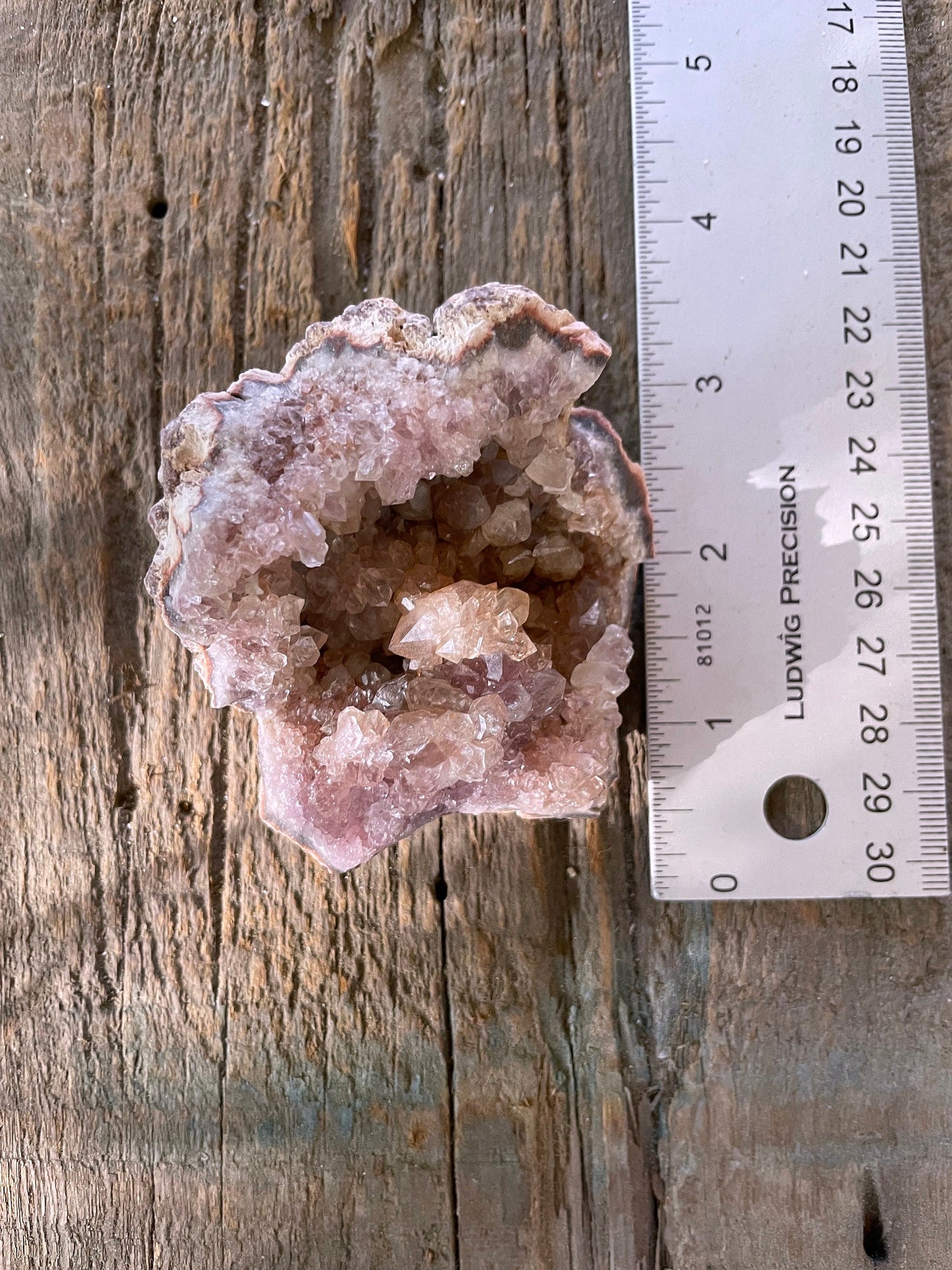 Beautiful Rare Pink Amethyst Specimen Geode, From Patagonia 146.6g