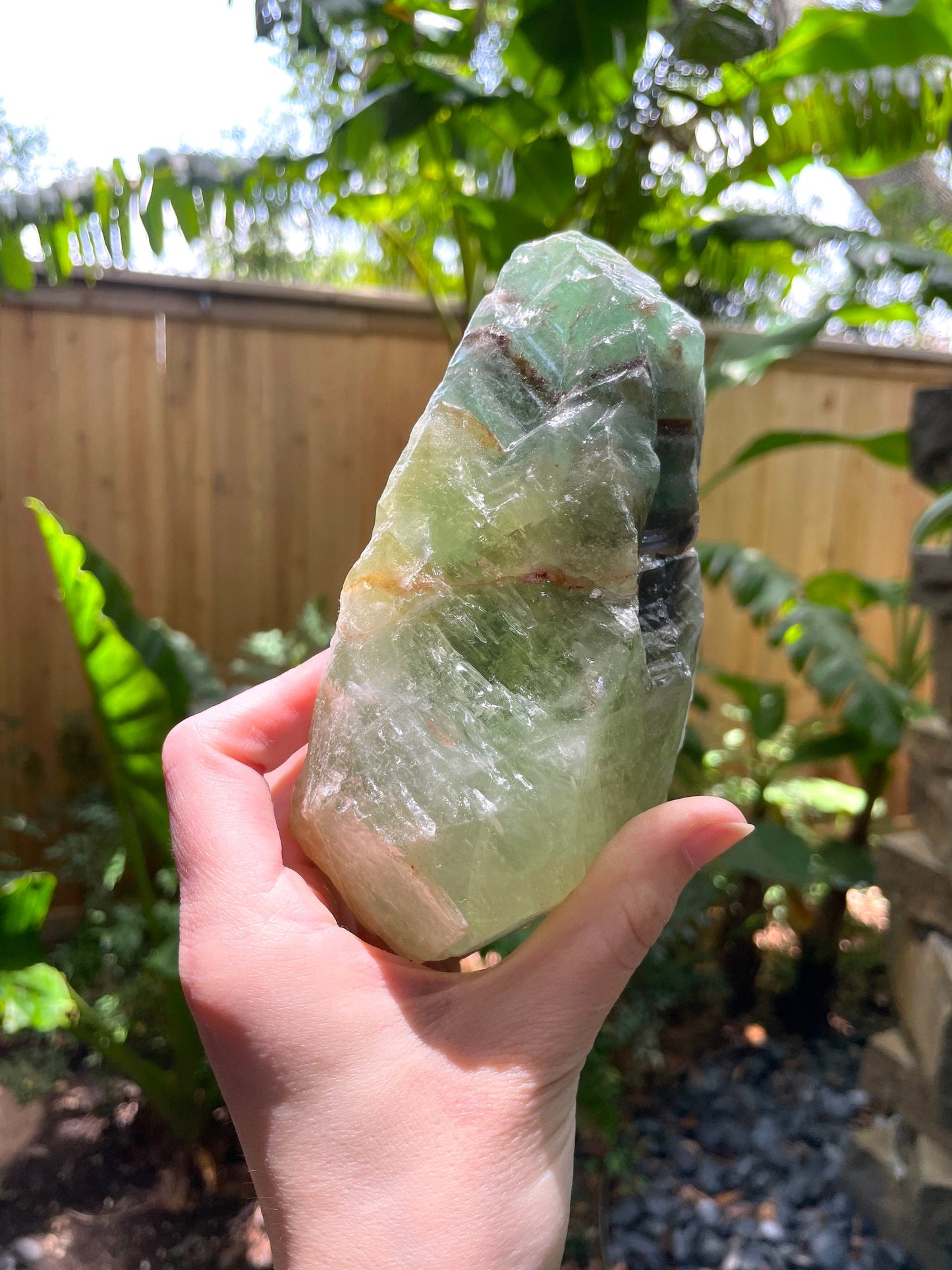 Beautiful Blue/Green Calcite Specimen from Mexico, 954g Mineral Crystal