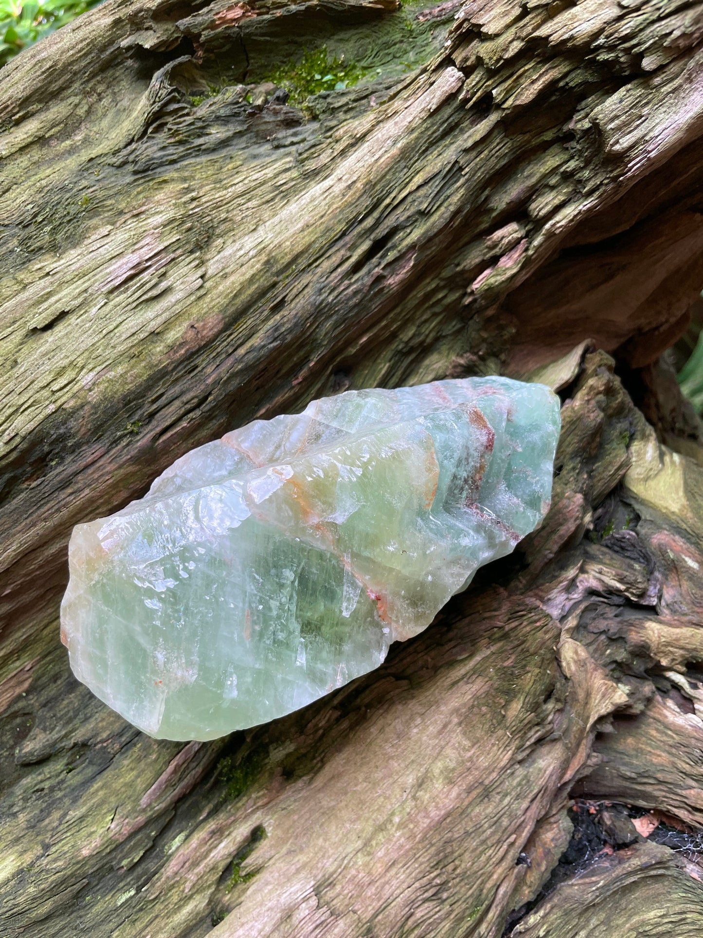 Beautiful Blue/Green Calcite Specimen from Mexico, 954g Mineral Crystal