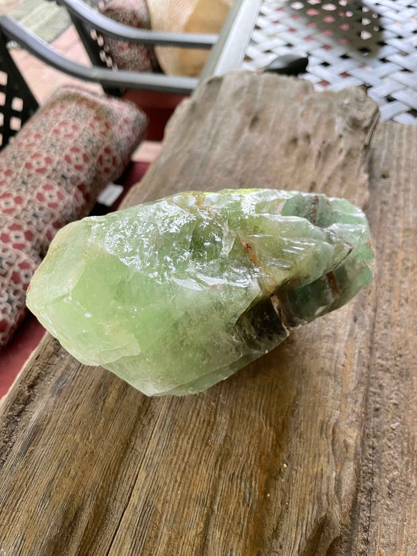 Beautiful Blue/Green Calcite Specimen from Mexico, 954g Mineral Crystal