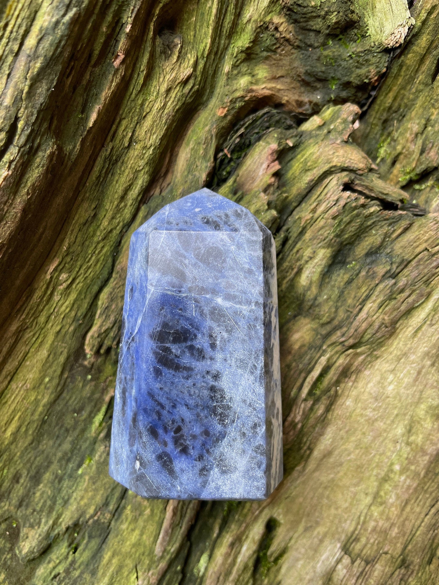Blue Sodalite Polished Crystal Specimen 140g Specimen from Brazil