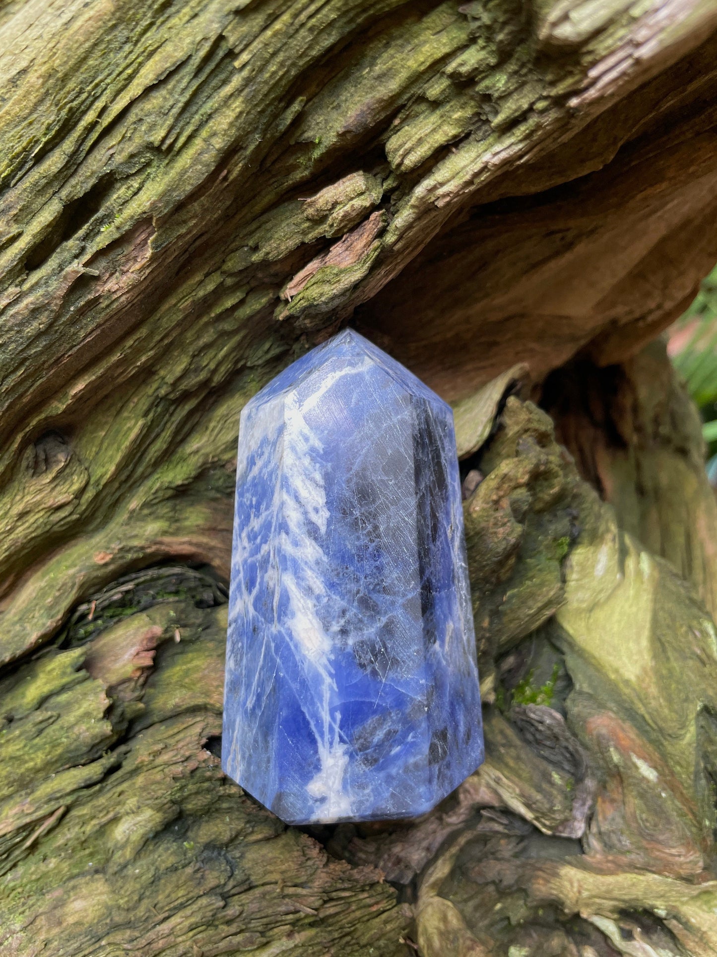 Blue Sodalite Polished Crystal Specimen 140g Specimen from Brazil