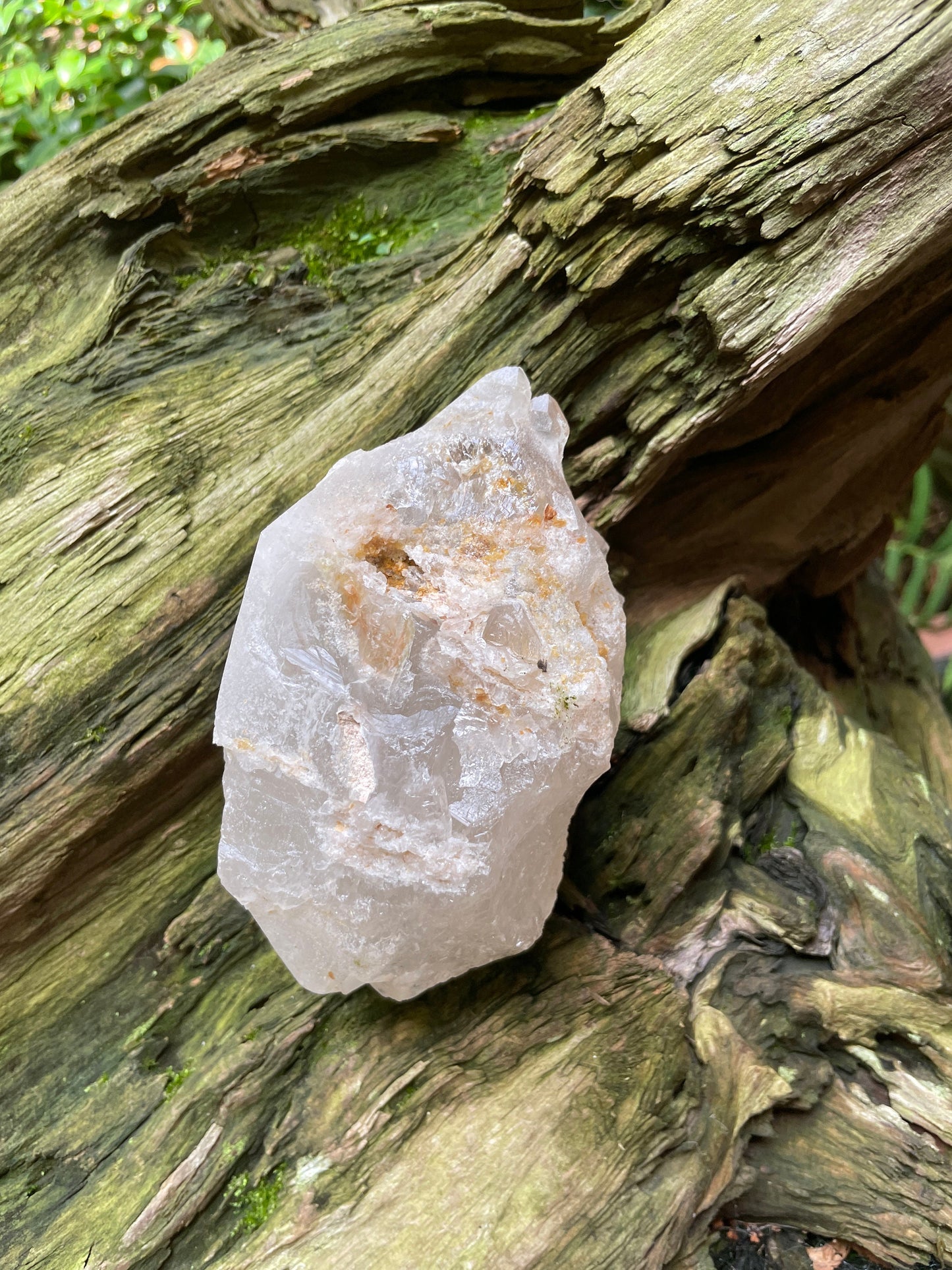 Smokey Elesital Quartz With Hematite Specimen from Minas Gerais Brazil, 808g 1lb 12.4oz Mineral Crystal
