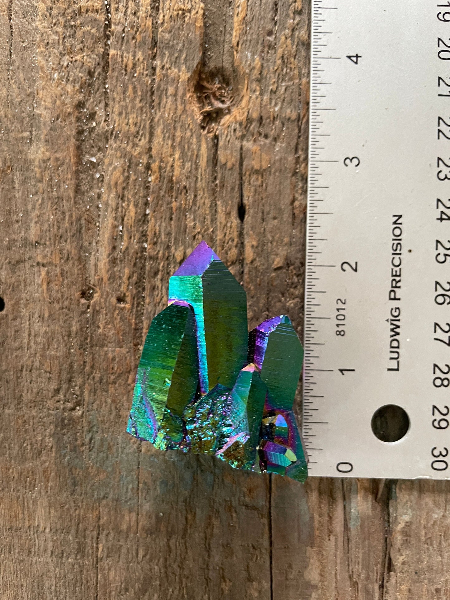 Quality Genuine Titanium Aura Quartz Cluster Arkansas Quartz 48.5g Healing, Metaphysical, Pagan, Wicca