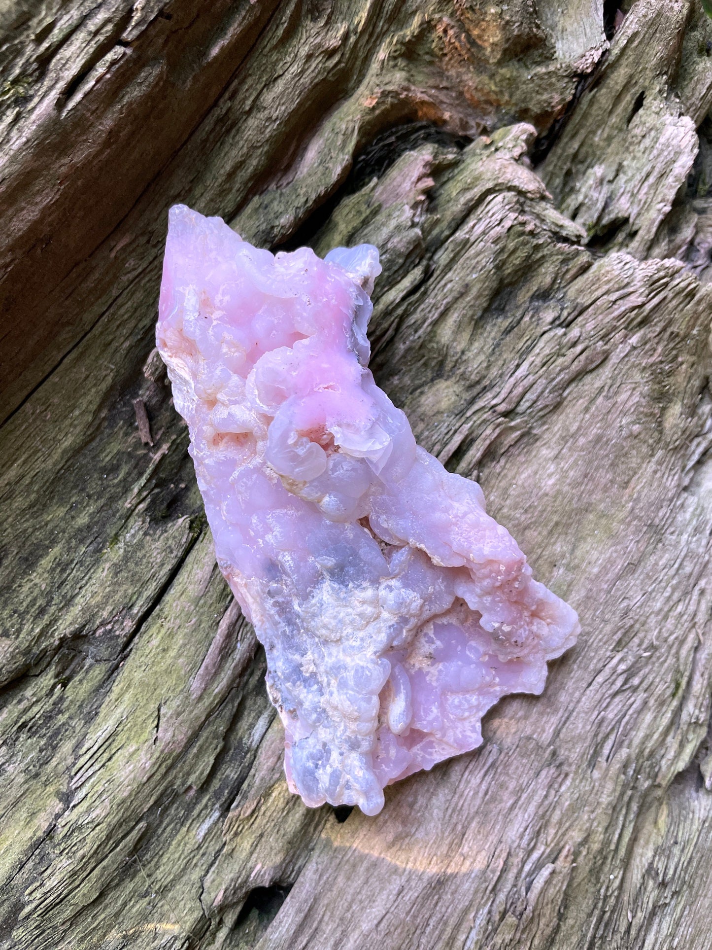Beautiful Natural Pink Opal from Ica, Peru Specimen 262g Mineral Crystal