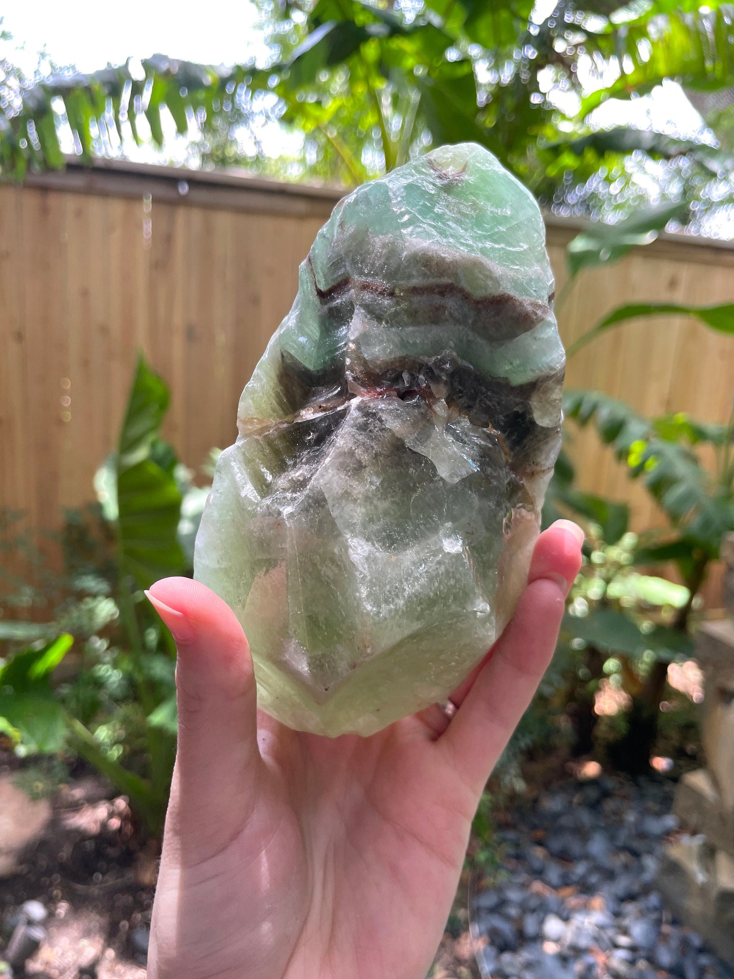 Beautiful Blue/Green Calcite Specimen from Mexico, 954g Mineral Crystal