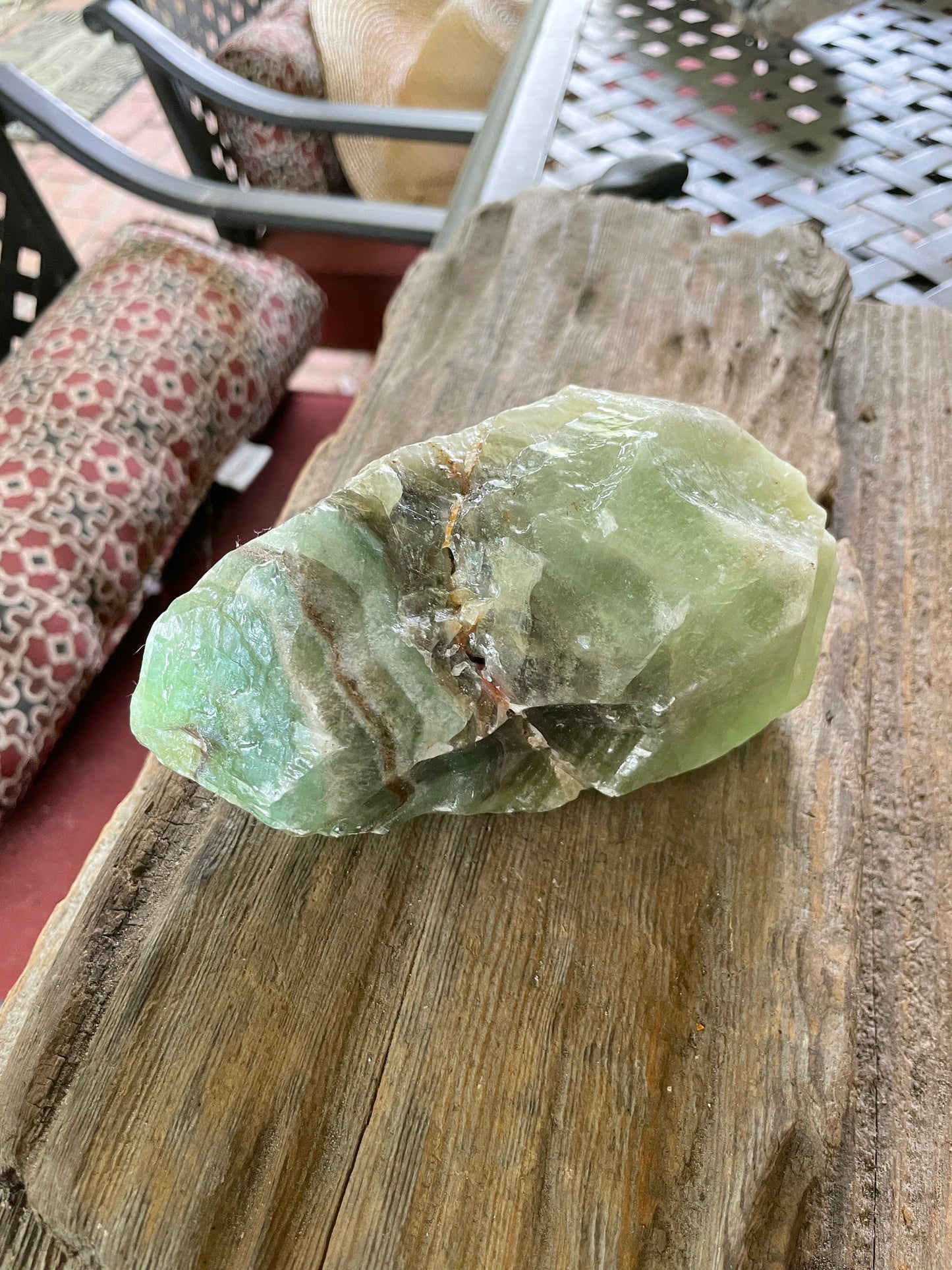 Beautiful Blue/Green Calcite Specimen from Mexico, 954g Mineral Crystal
