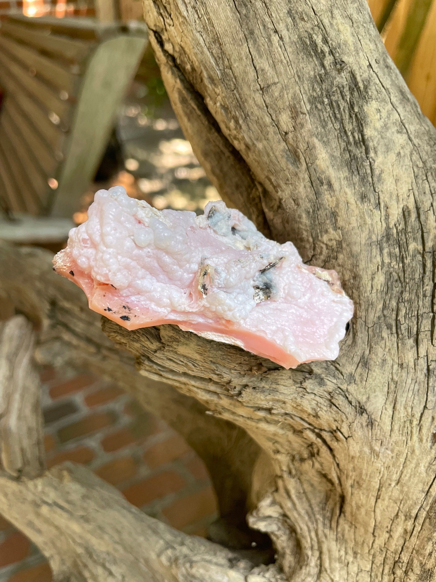 Rare Botryoidal Natural Pink Opal from Ica, Peru Specimen 89.7g Mineral Crystal