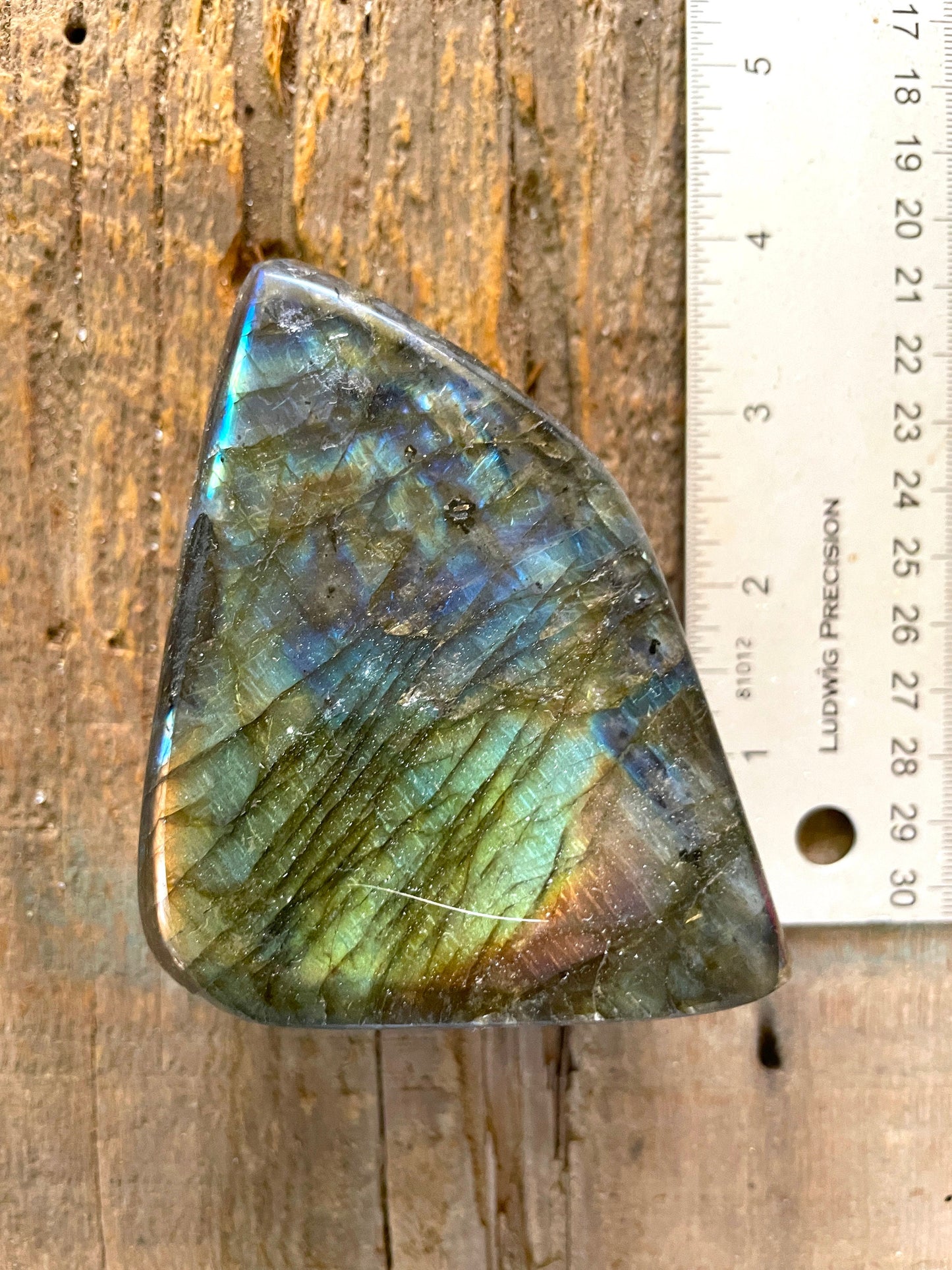 Polished Rainbow Labradorite Free Form 456g From Madagascar Mineral Crystal