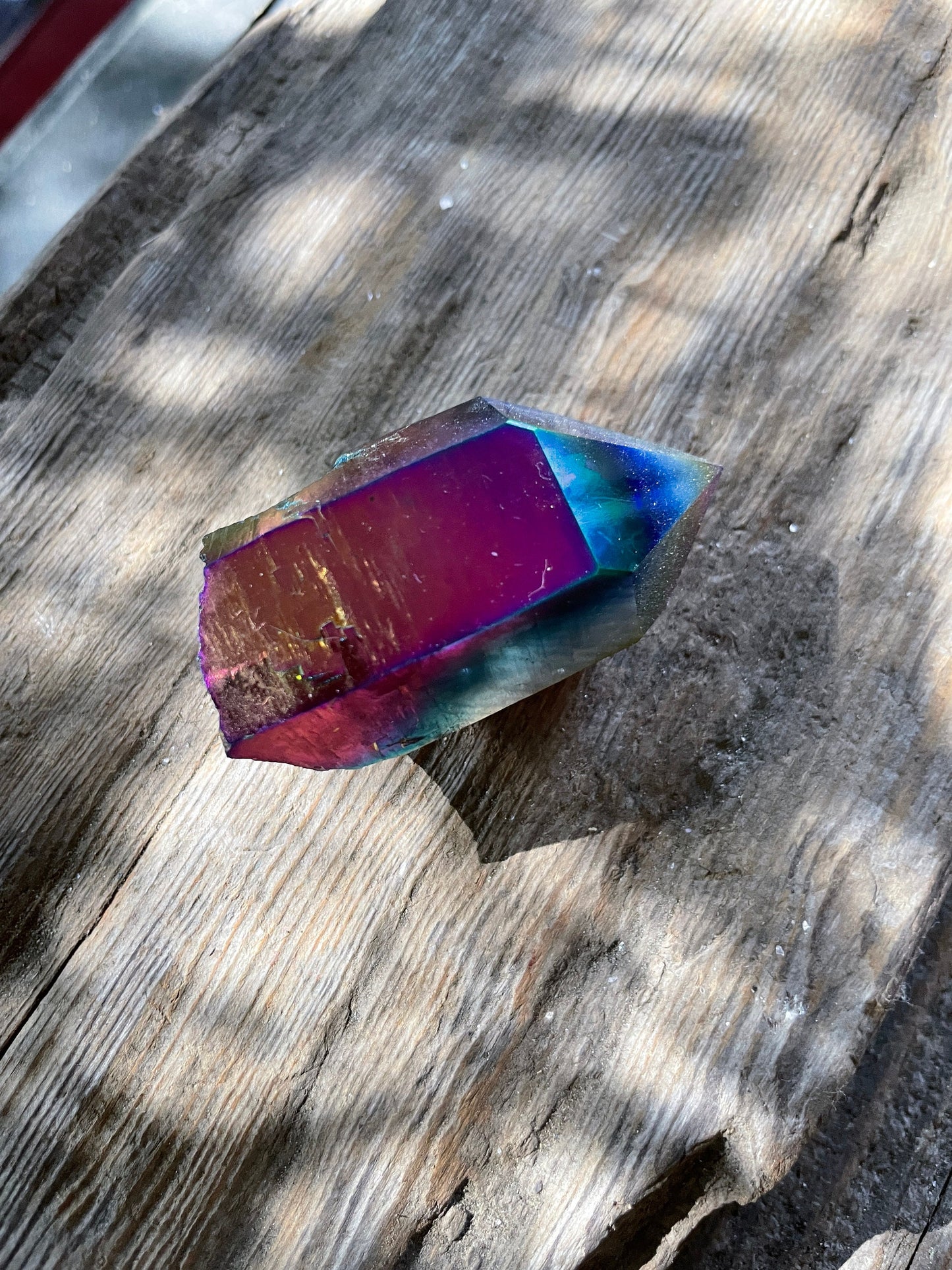 Genuine Titanium Aura Quartz Point Arkansas Quartz 74.1g Specimen Minerals Crystals