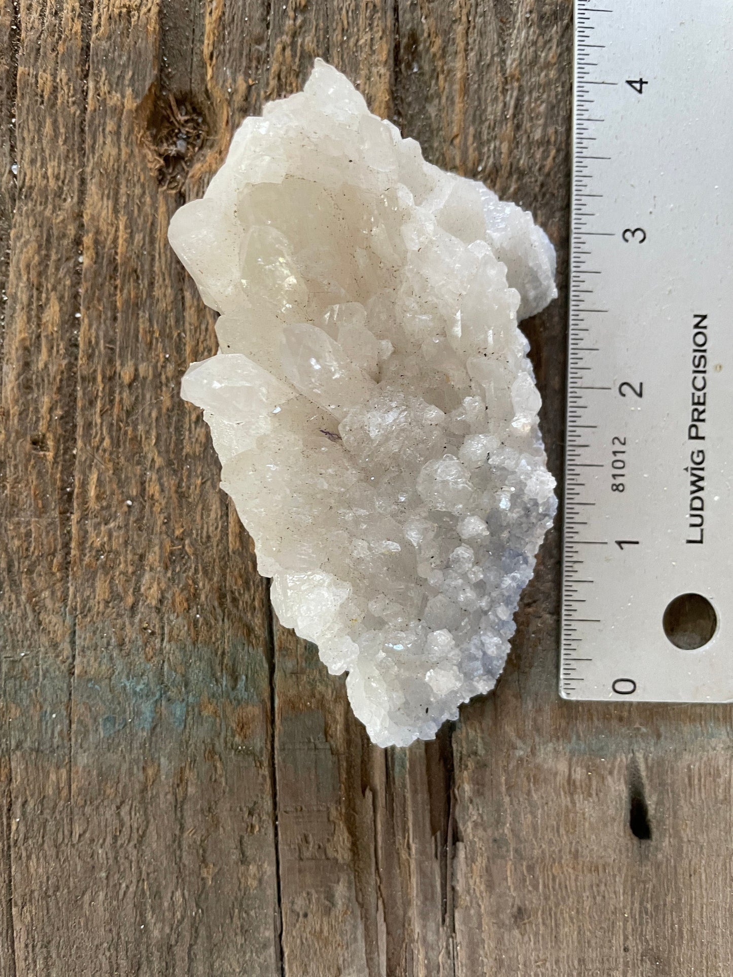Blue Dumortierite Quartz Cluster Specimen 136.8g From Brazil Mineral Crystal