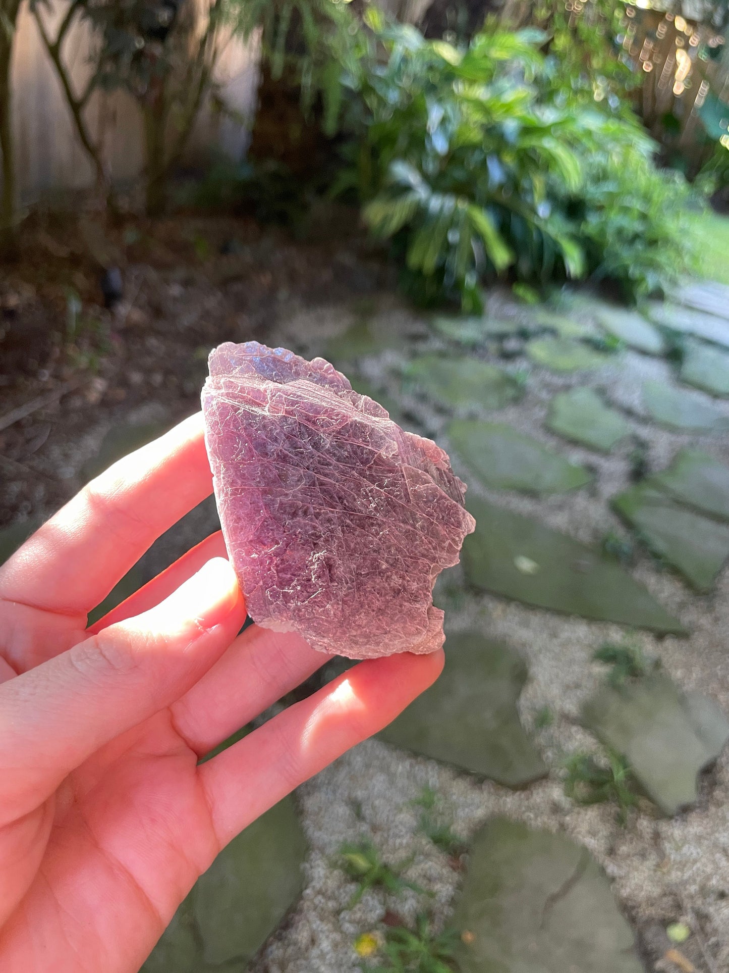 Beautiful Raw Lepidolite Specimen From Minas Gerais Brazil 83.1g Lithium Mineral Crystal