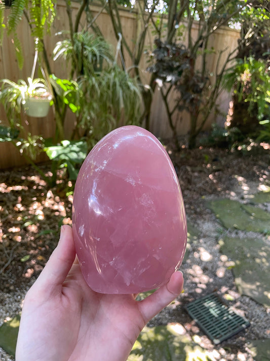 Polished Rose Quartz Free From Madagascar 992g 2lbs 3oz Specimen