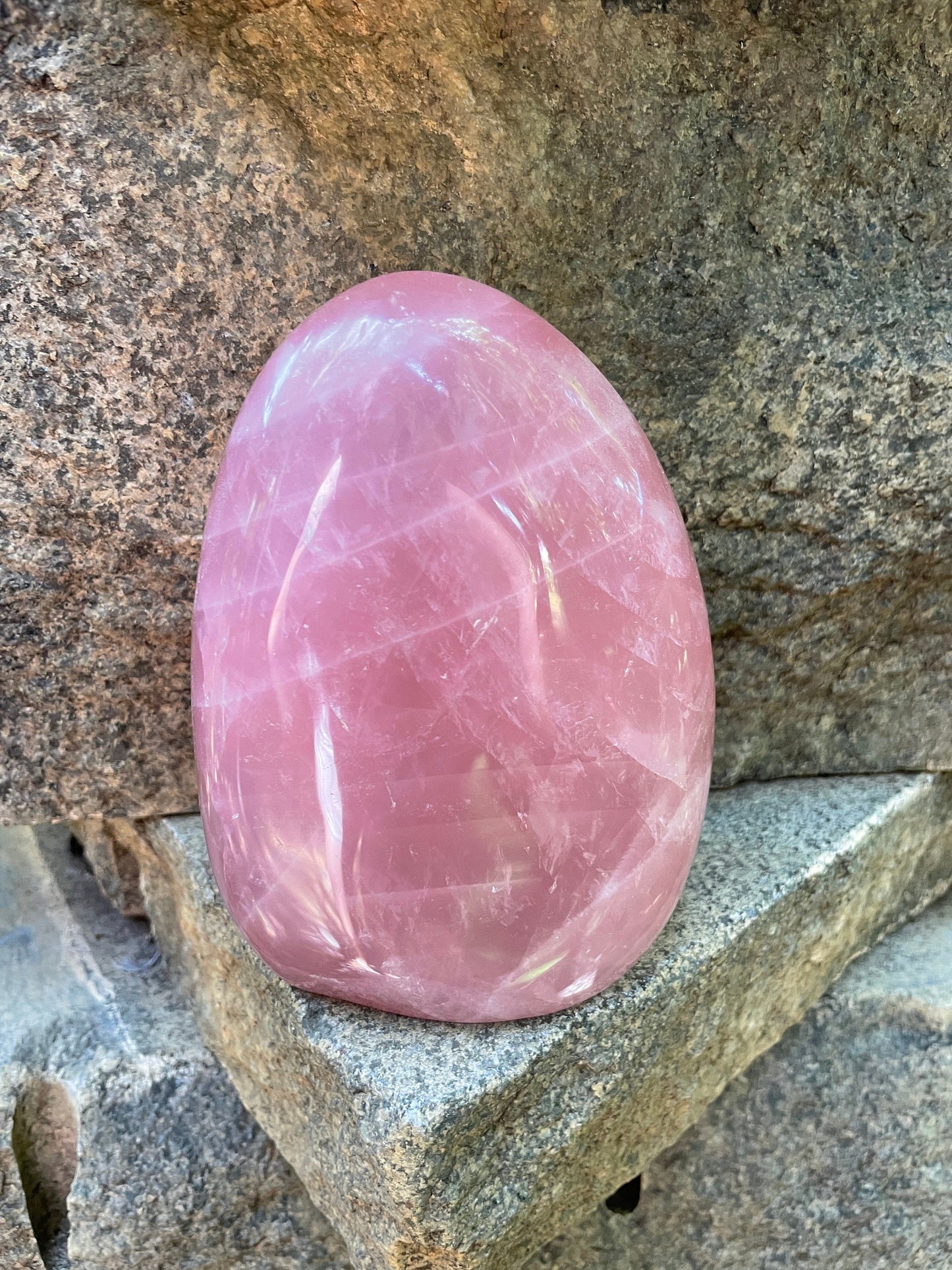 Polished Rose Quartz Free From Madagascar 992g 2lbs 3oz Specimen