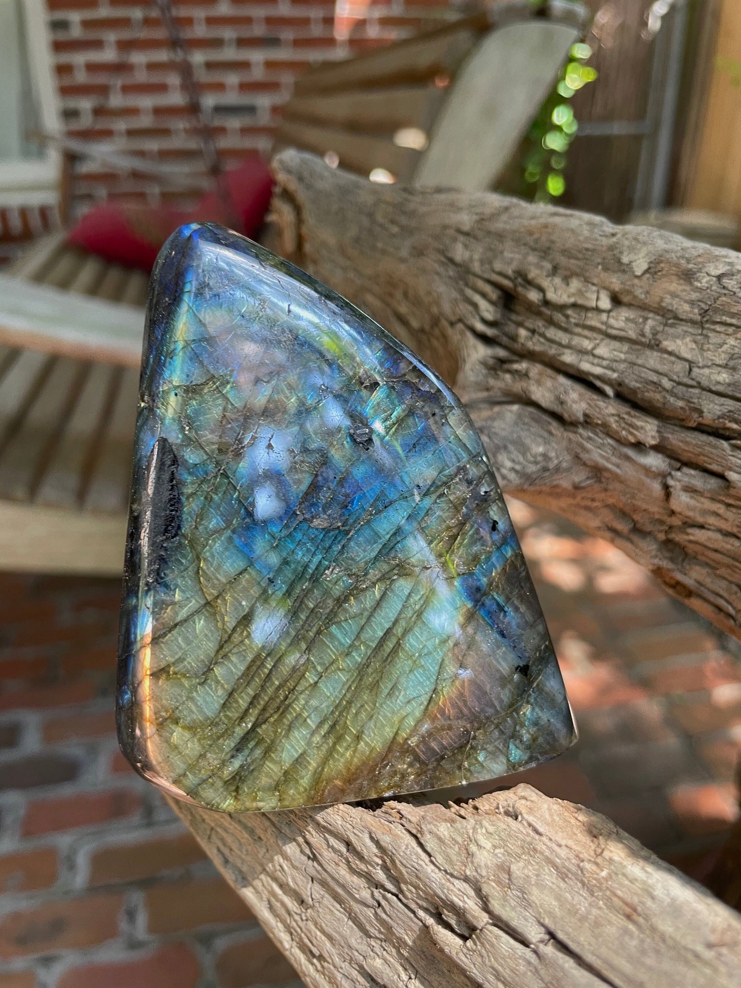 Polished Rainbow Labradorite Free Form 456g From Madagascar Mineral Crystal