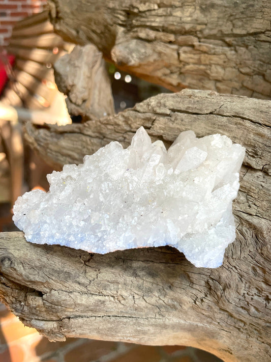 Blue Dumortierite Quartz Cluster Specimen 136.8g From Brazil Mineral Crystal
