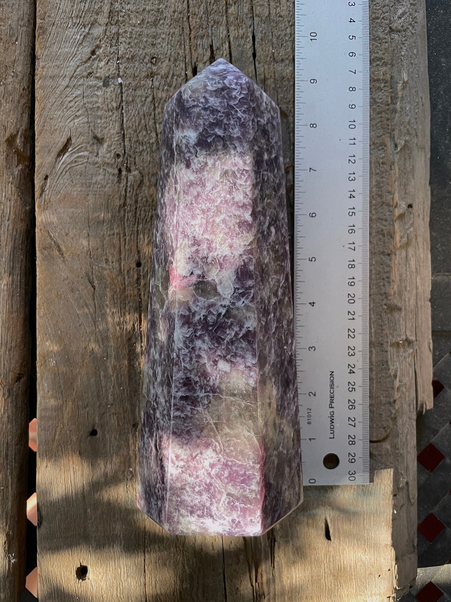 Lepidolite and Rubelite Generator Tower From Madagascar 1970g 4lbs 5.5oz Specimen Mineral Crystal