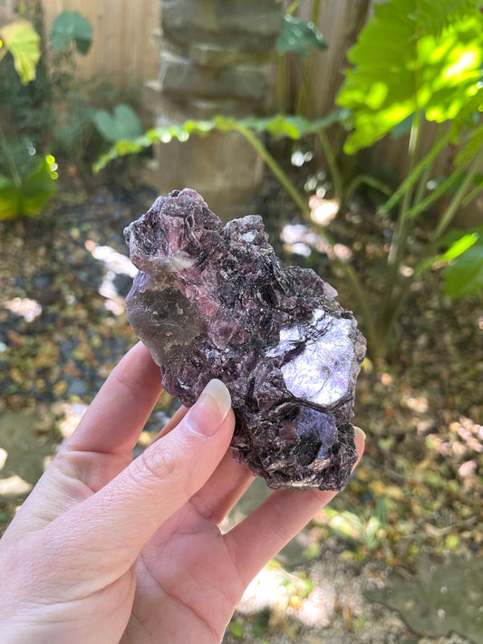 Beautiful Raw Lepidolite Specimen From Minas Gerais Brazil 216g Mineral Crystal Lithium