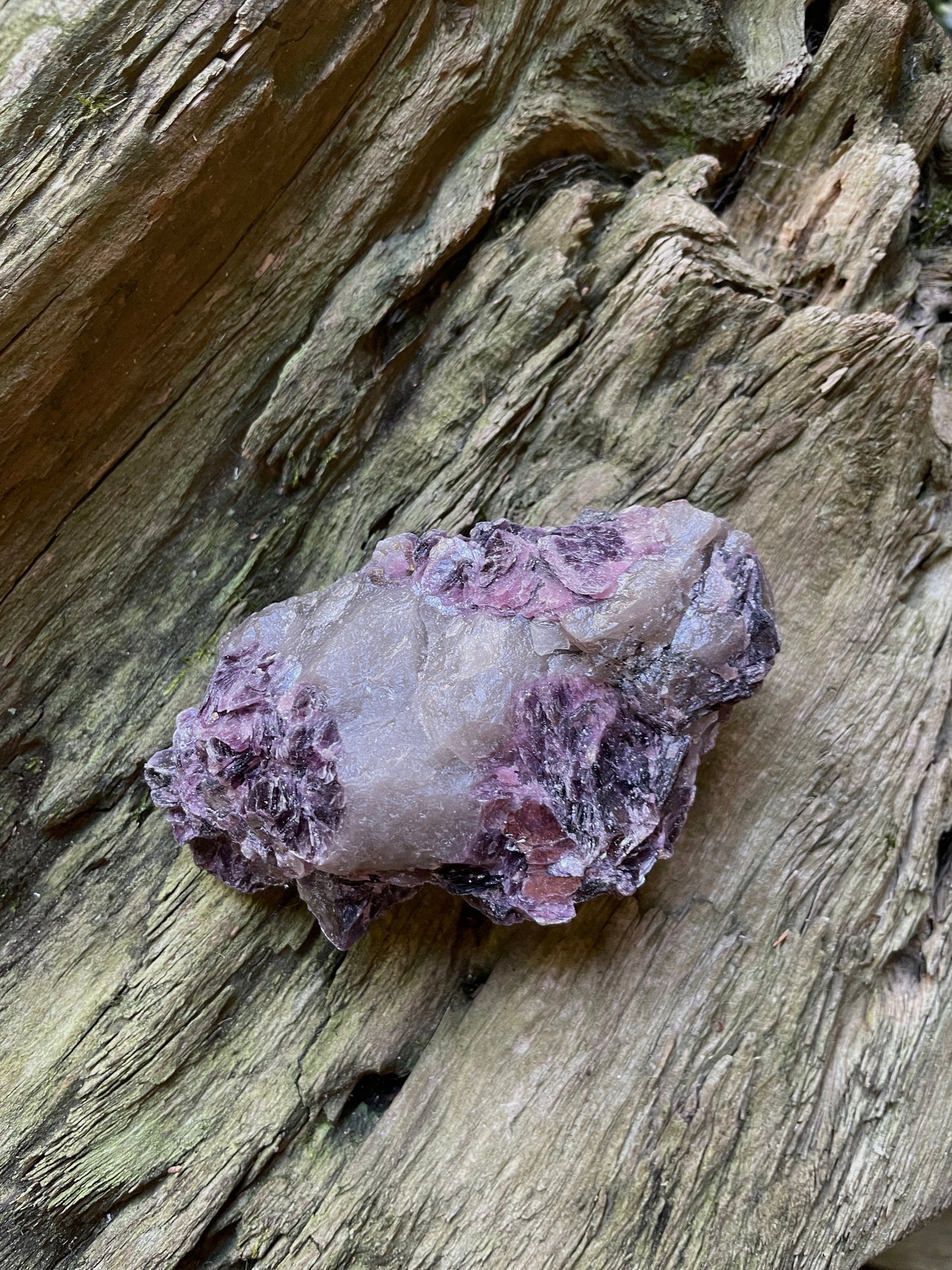 Beautiful Raw Lepidolite Specimen From Minas Gerais Brazil 216g Mineral Crystal Lithium