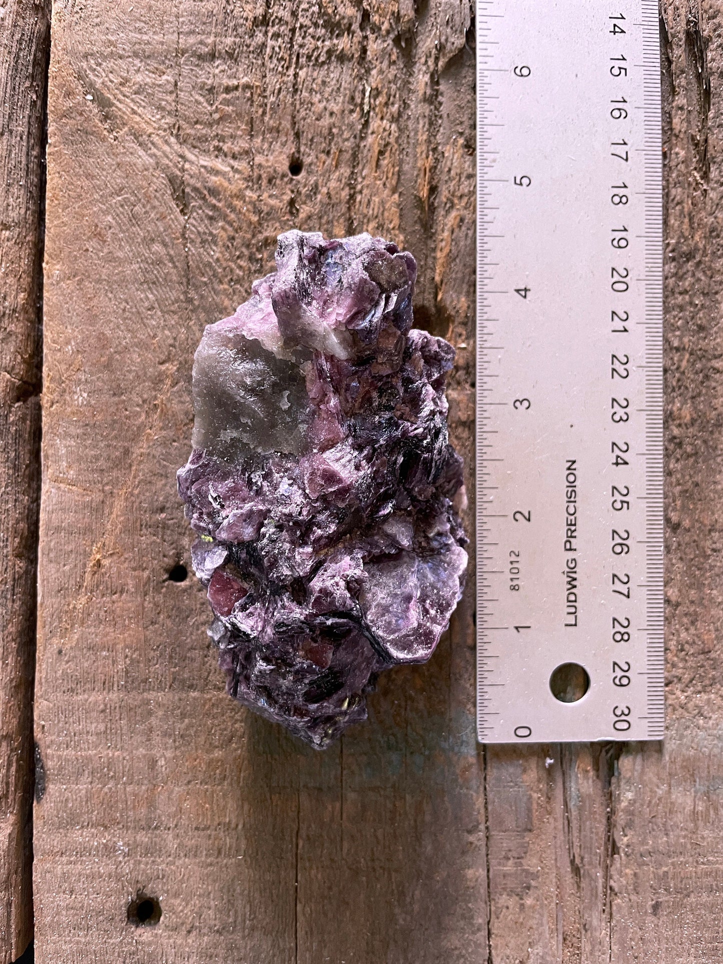 Beautiful Raw Lepidolite Specimen From Minas Gerais Brazil 216g Mineral Crystal Lithium