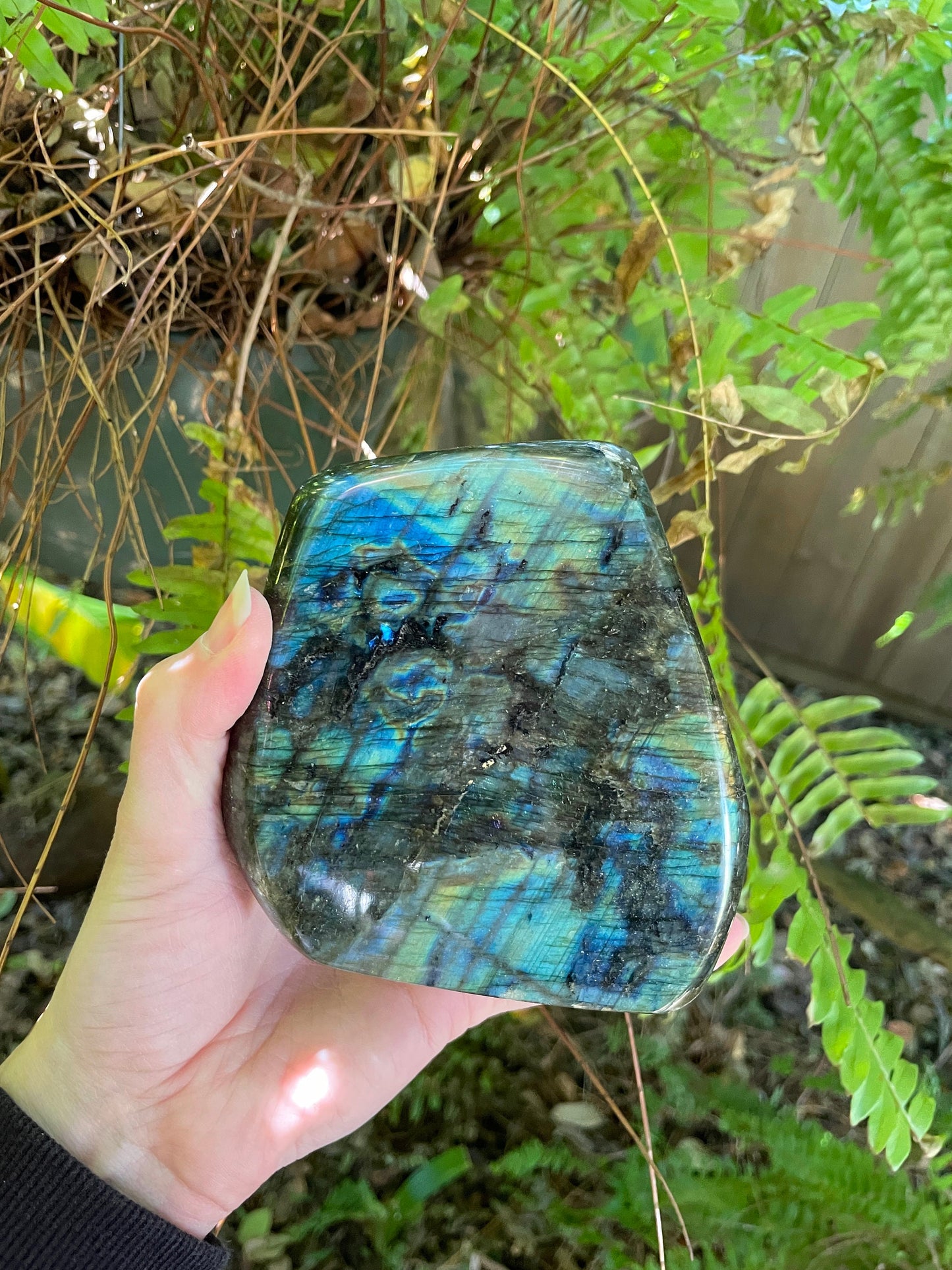 Polished Rainbow Labradorite Free Form 1104g 2lbs 6.9oz From Madagascar Mineral Crystal